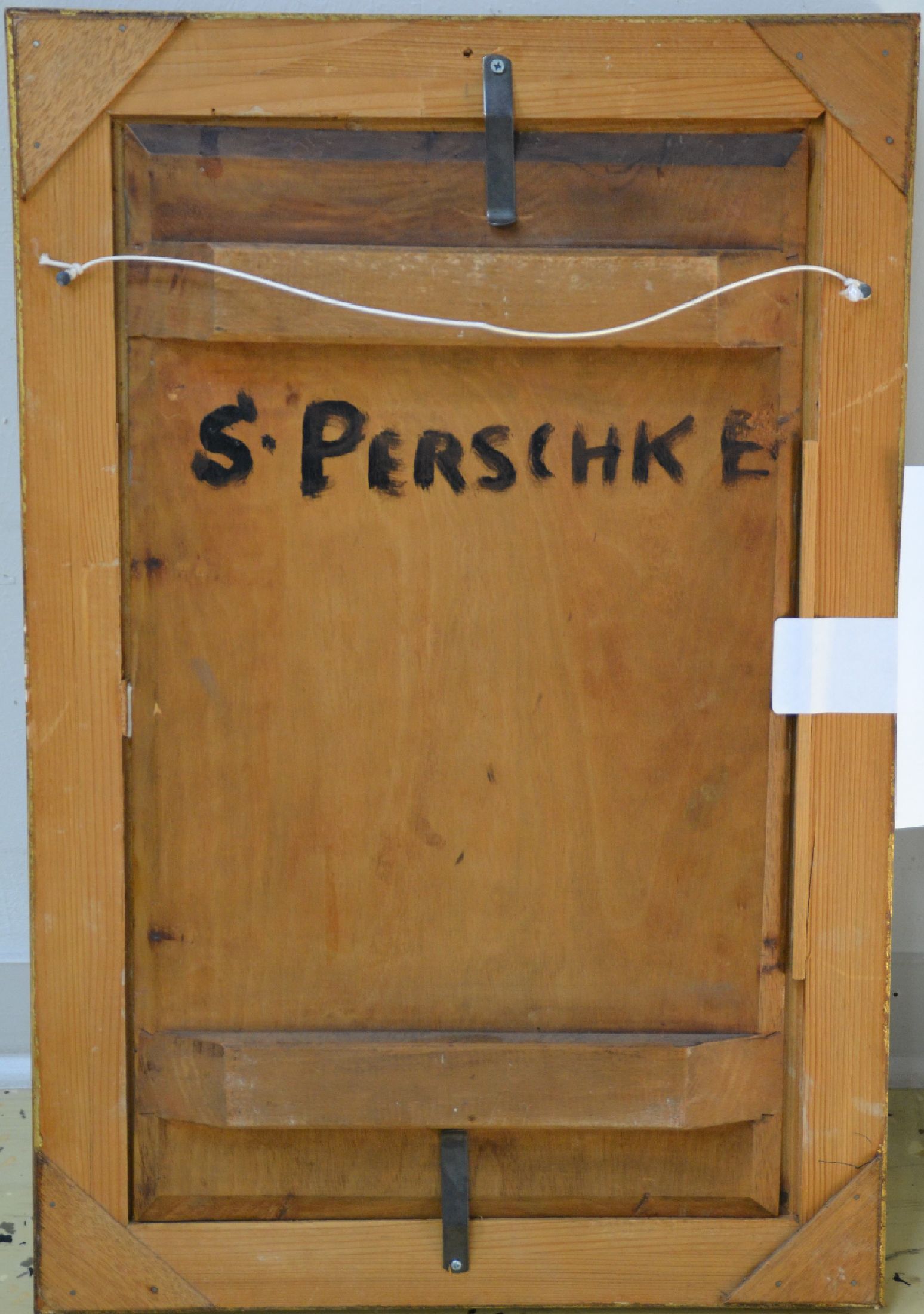 Detail b: Monogrammist P, datiert (18)92, Porträt einer jungen Frau mit Pelz verbrämtem Kragen, Öl/Holz, seitlich links monogr. und dat., qualitätvolle ...