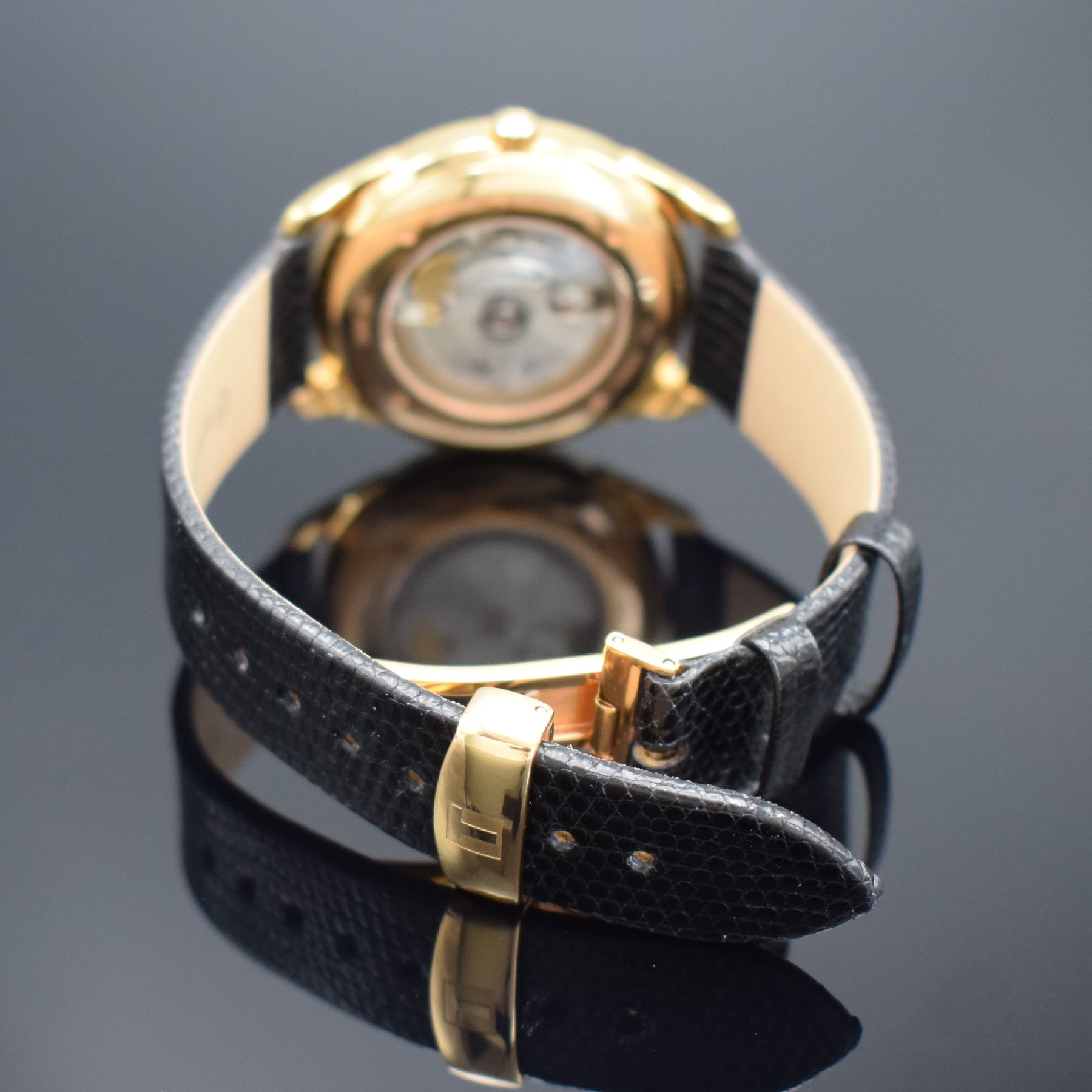Detail b: TISSOT Herrenarmbanduhr Vintage Powermatic 80 in RG 750/000 Referenz T920407A, Automatik, 2-teil. Geh. beids. vergl., Boden 4-fach verschr., ...