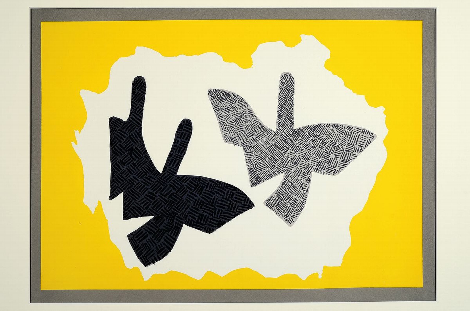 Detail k: Georges Braque, 1882 Argenteuil - 1963 Paris , Lithographie, "Trois Oiseaux en Vol" (1955), Galerie Maeght, Paris 1973, unter PP, Blatt ...