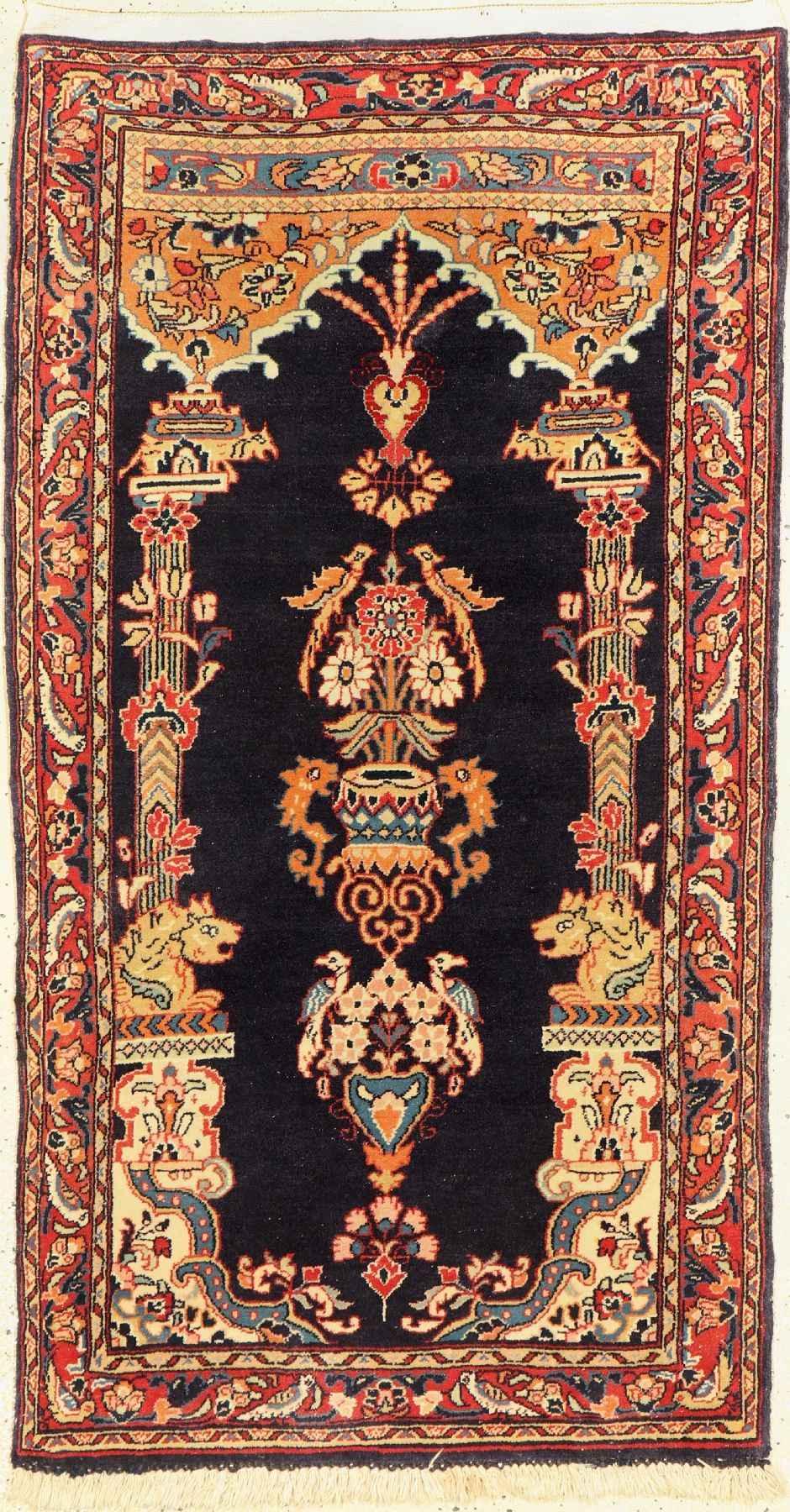Sarogh fein, Persien, ca. 60 Jahre, Wolle auf Baumwolle, ca. 130 x 70 cm, EHZ: 2