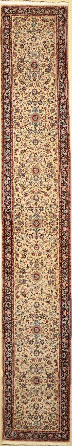 Esfahan fein, China, ca. 50 Jahre, Korkwolle, ca. 476 x 78 cm, EHZ: 2