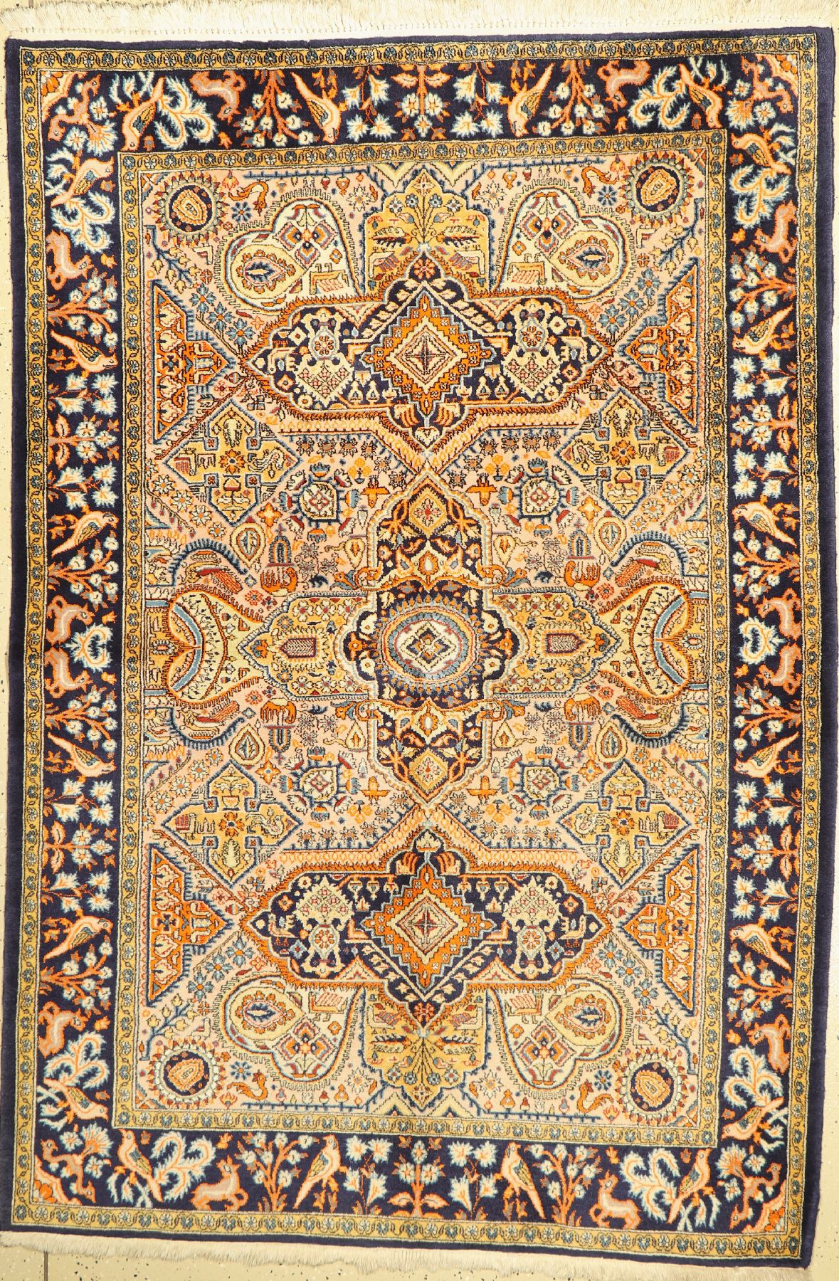 Ghom alt, Persien, ca. 50 Jahre, Wolle mit Seide, ca. 215 x 148 cm, EHZ: 2