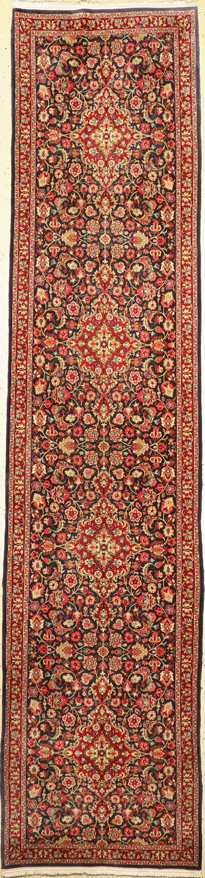 Ghom Kork, Persien, ca. 50 Jahre, Korkwolle, ca. 390 x 90 cm, ca. 500.000 Kn/qm,EHZ: 2