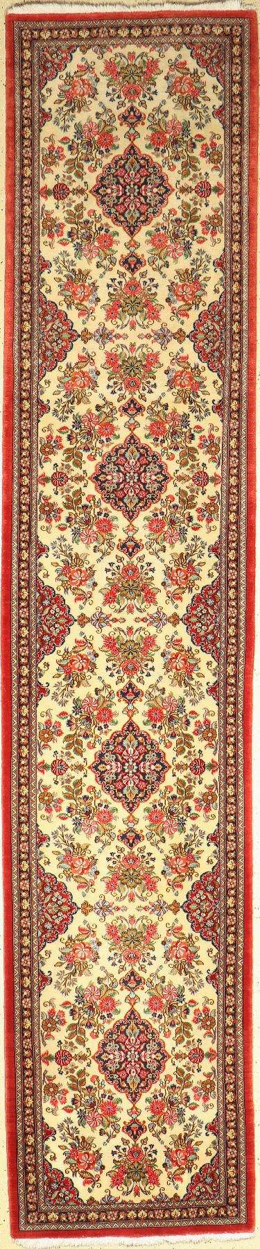 Ghom Kork, Persien, ca. 50 Jahre, Korkwolle, ca. 390 x 80 cm, EHZ: 2