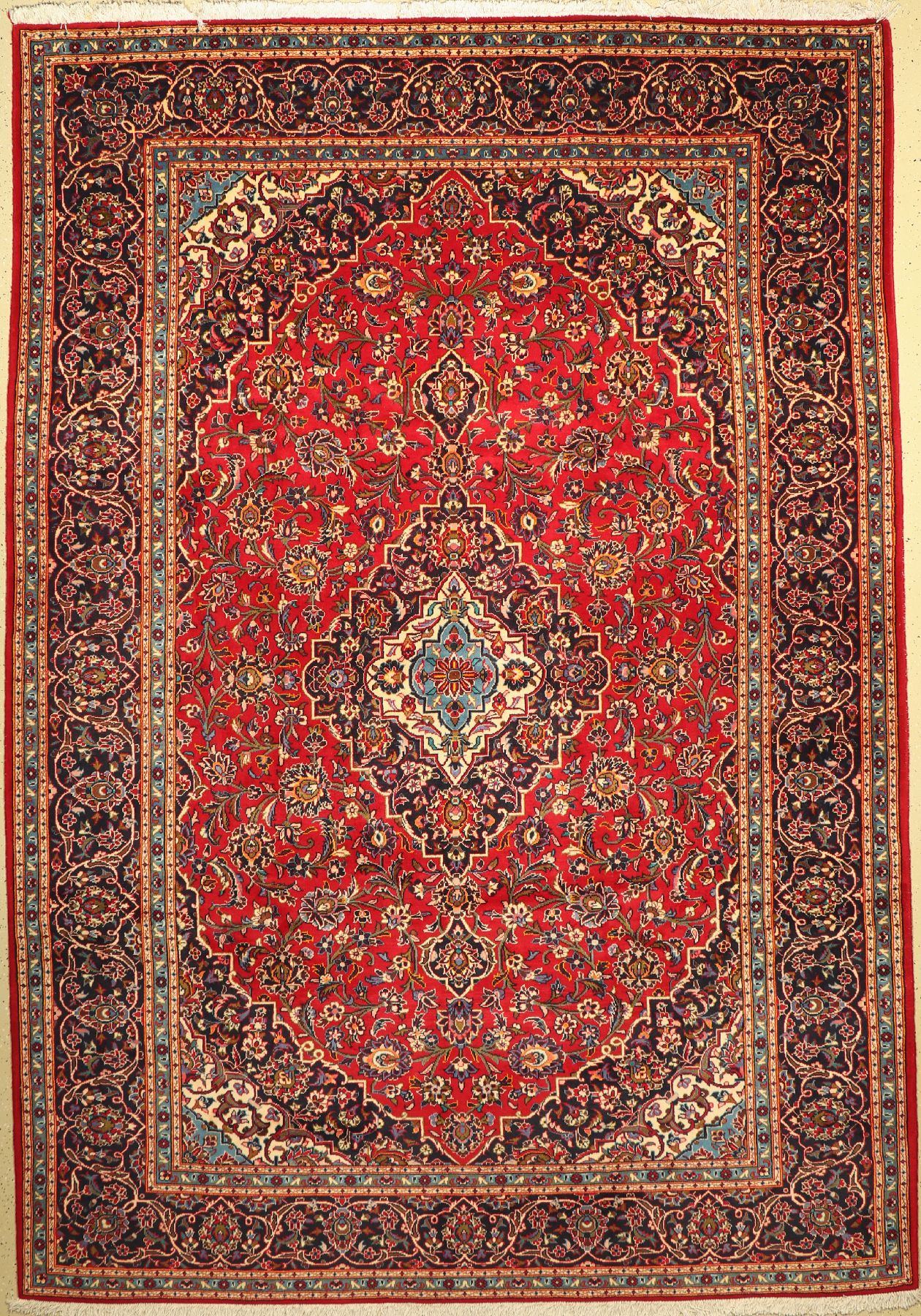 Keschan, Persien, ca. 50 Jahre, Wolle auf Baumwolle, ca. 365 x 253 cm, EHZ: 2