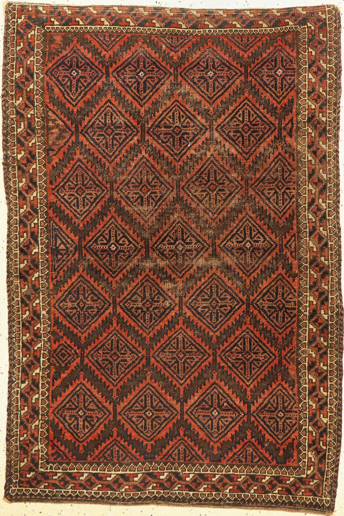 Antiker Belutsch, Persien, 19. Jhd, Wolle auf Wolle, ca. 140 x 92 cm, EHZ: 4