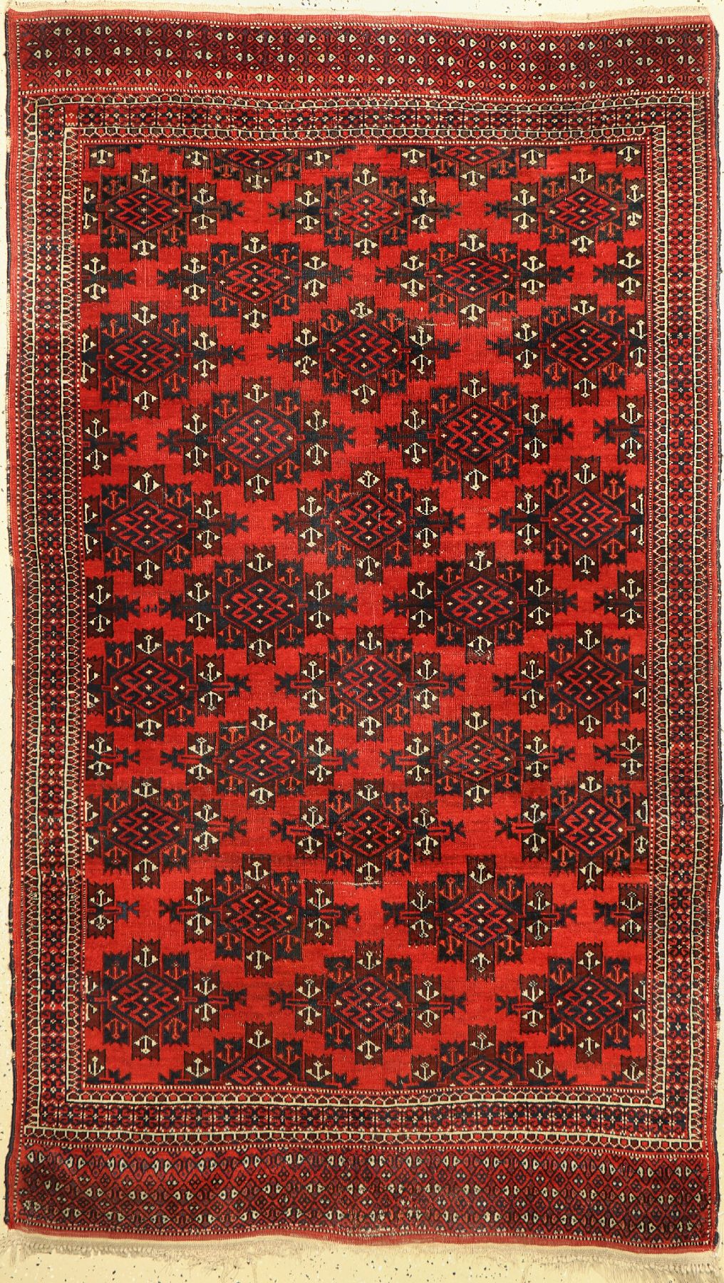 Yomud alt, Turkmenistan, um 1940, Wolle aufWolle, ca. 212 x 122 cm, EHZ: 4
