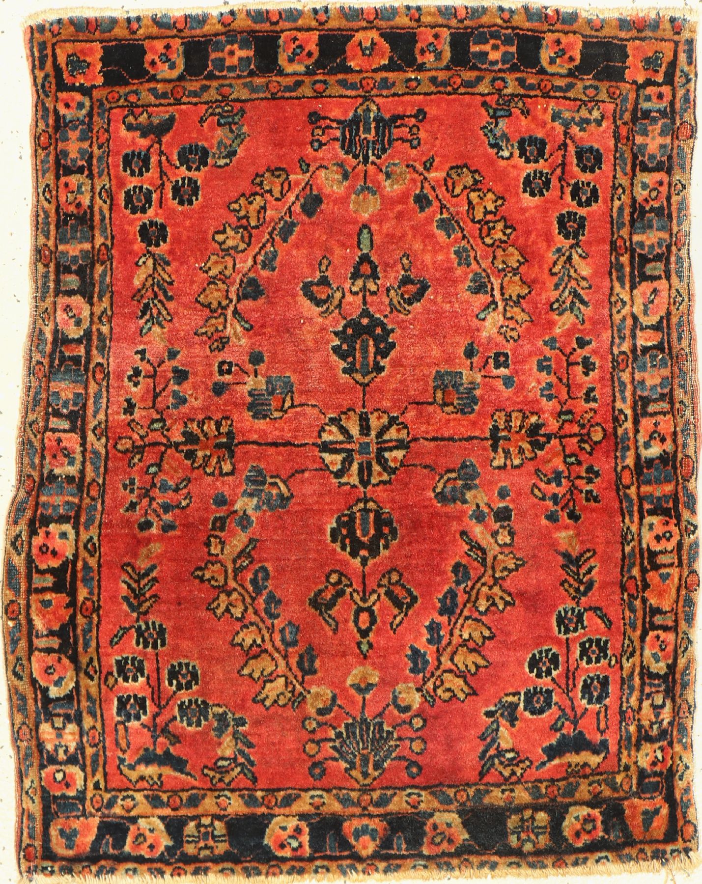 Us Re-Import Sarogh, Persien, um 1910, Wolle auf Baumwolle, ca. 75 x 60 cm, EHZ: 3