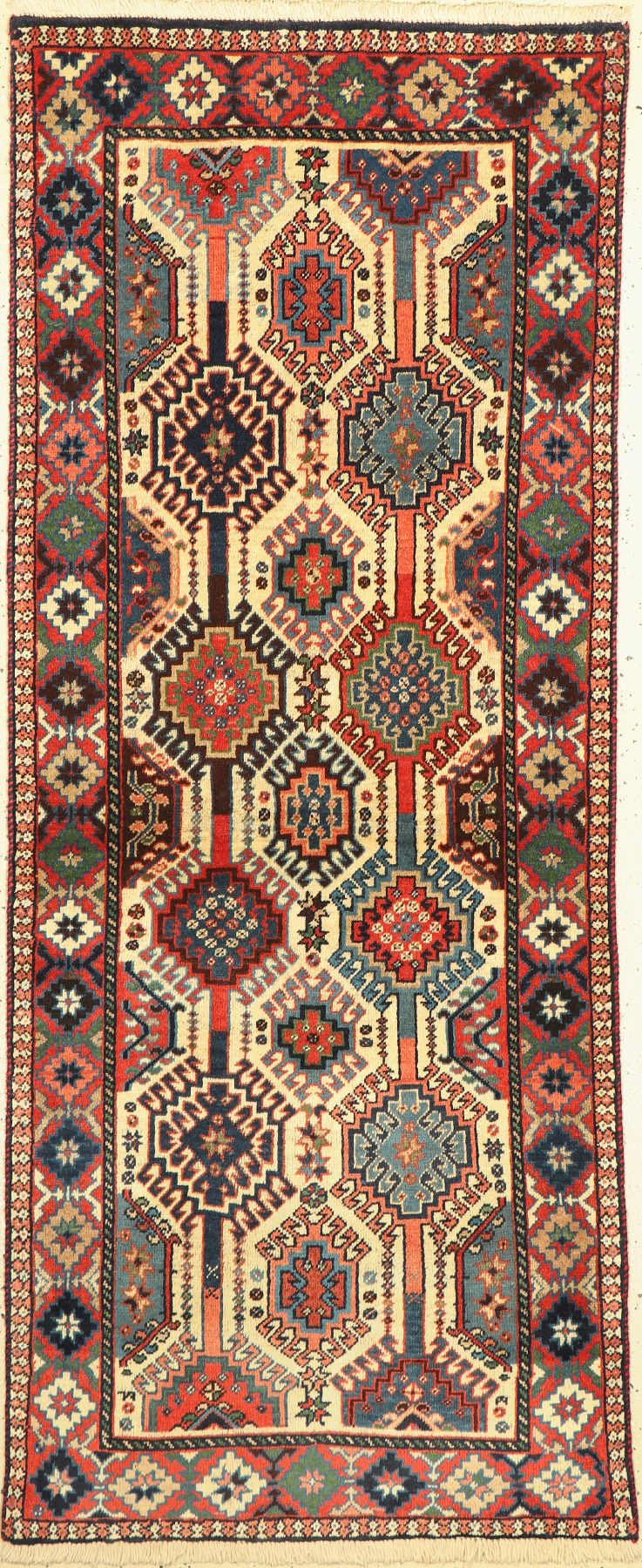 Yalameh, Persien, ca. 50 Jahre, Wolle auf Wolle, ca. 193 x 78 cm, EHZ: 3