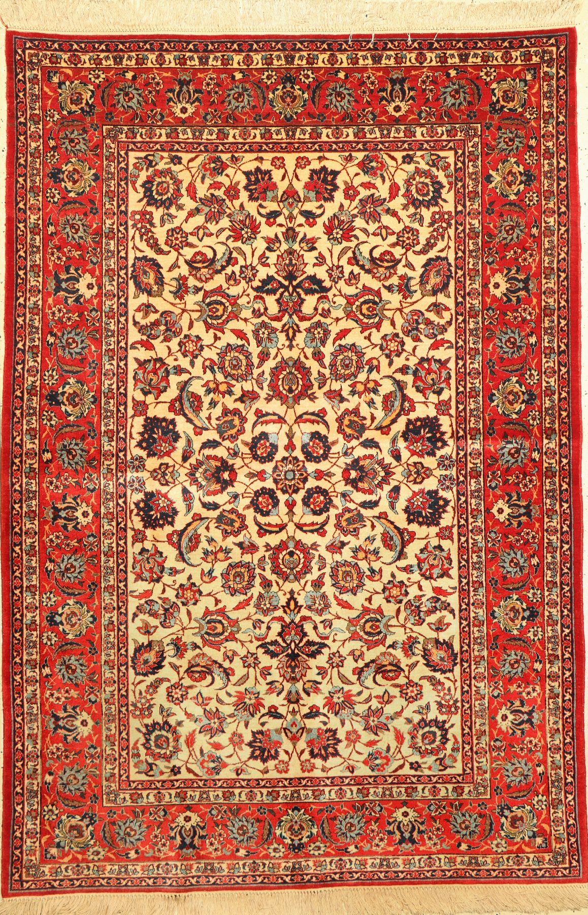 Esfahan fein, Persien, um 1950, Korkwolle auf Baumwolle, ca. 216 x 149 cm, EHZ: 2