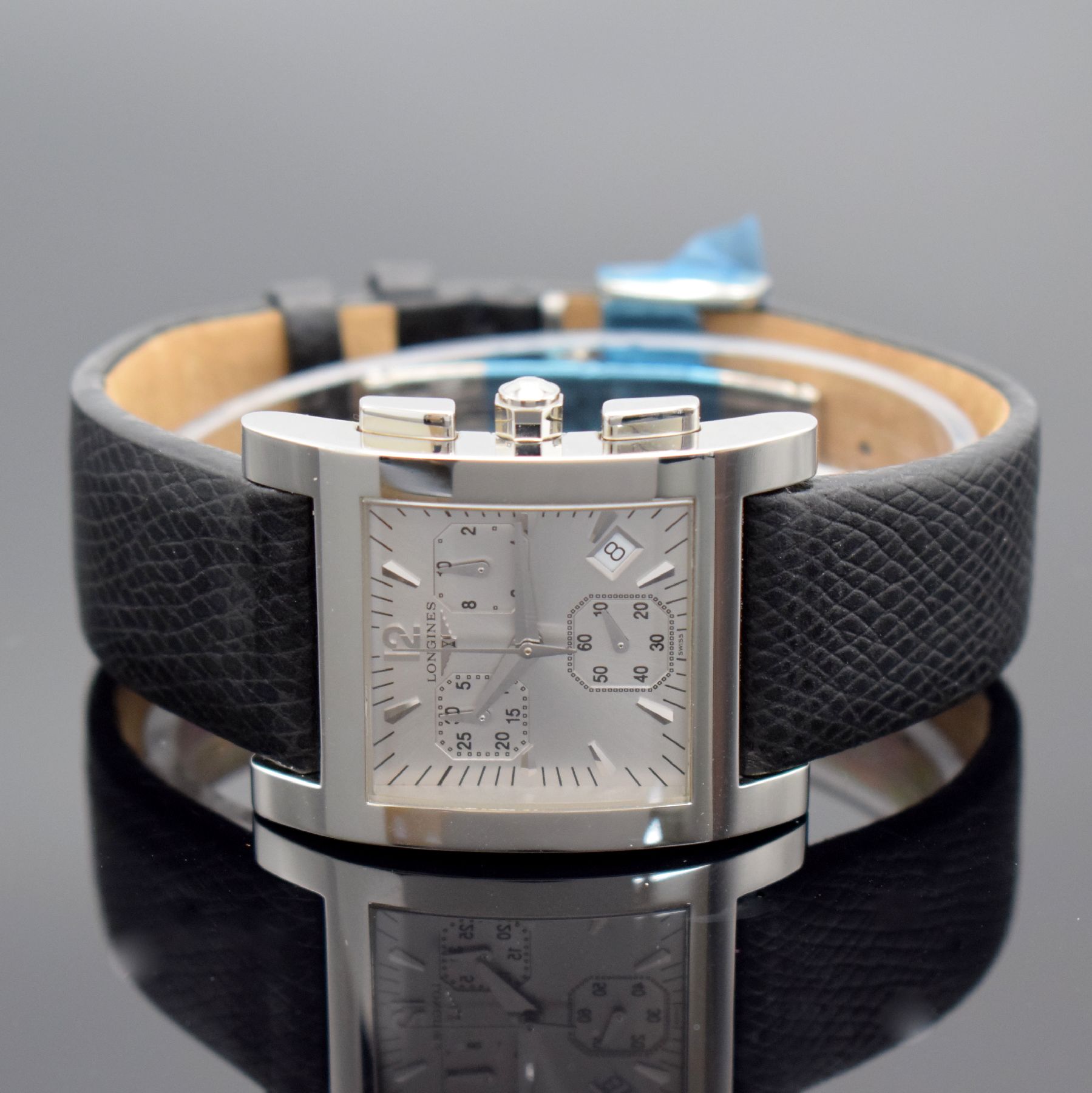 Detail a: LONGINES FIFA 100 Years Armbandchronograph, Schweiz 2004, quarz, Ref. L5.668.4, Edelstahlgeh., verschr. Boden sign. "54th Ordinary Congress - ...