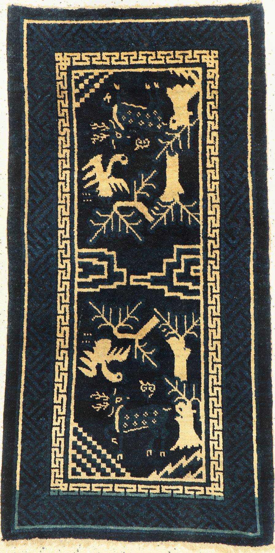 Pao Tow antik, China, um 1920, Wolle auf Baumwolle, ca. 127 x 65 cm, EHZ: 2