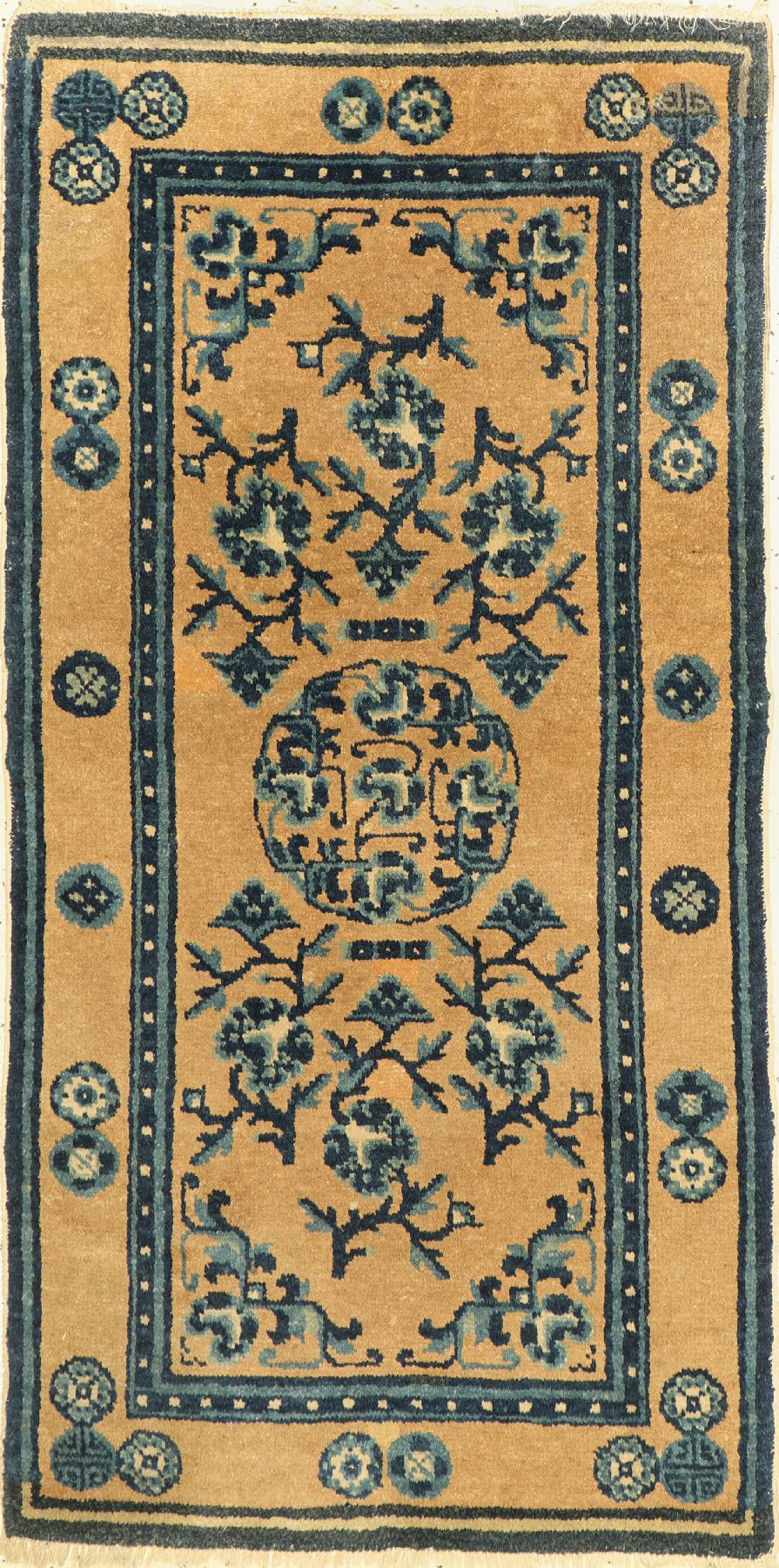 Pao Tow antik, China, um 1910, Wolle auf Baumwolle, ca. 134 x 68 cm, EHZ: 2-3