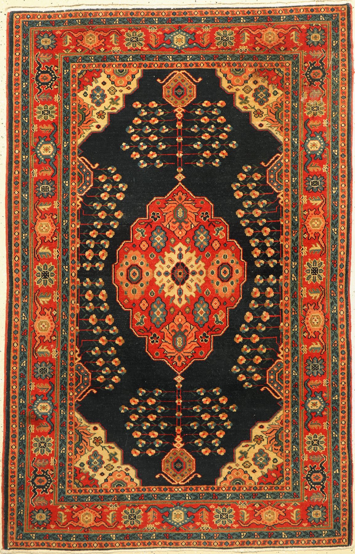 Täbriz alt, Persien, um 1930, Wolle auf Baumwolle, ca. 190 x 124 cm, EHZ: 3
