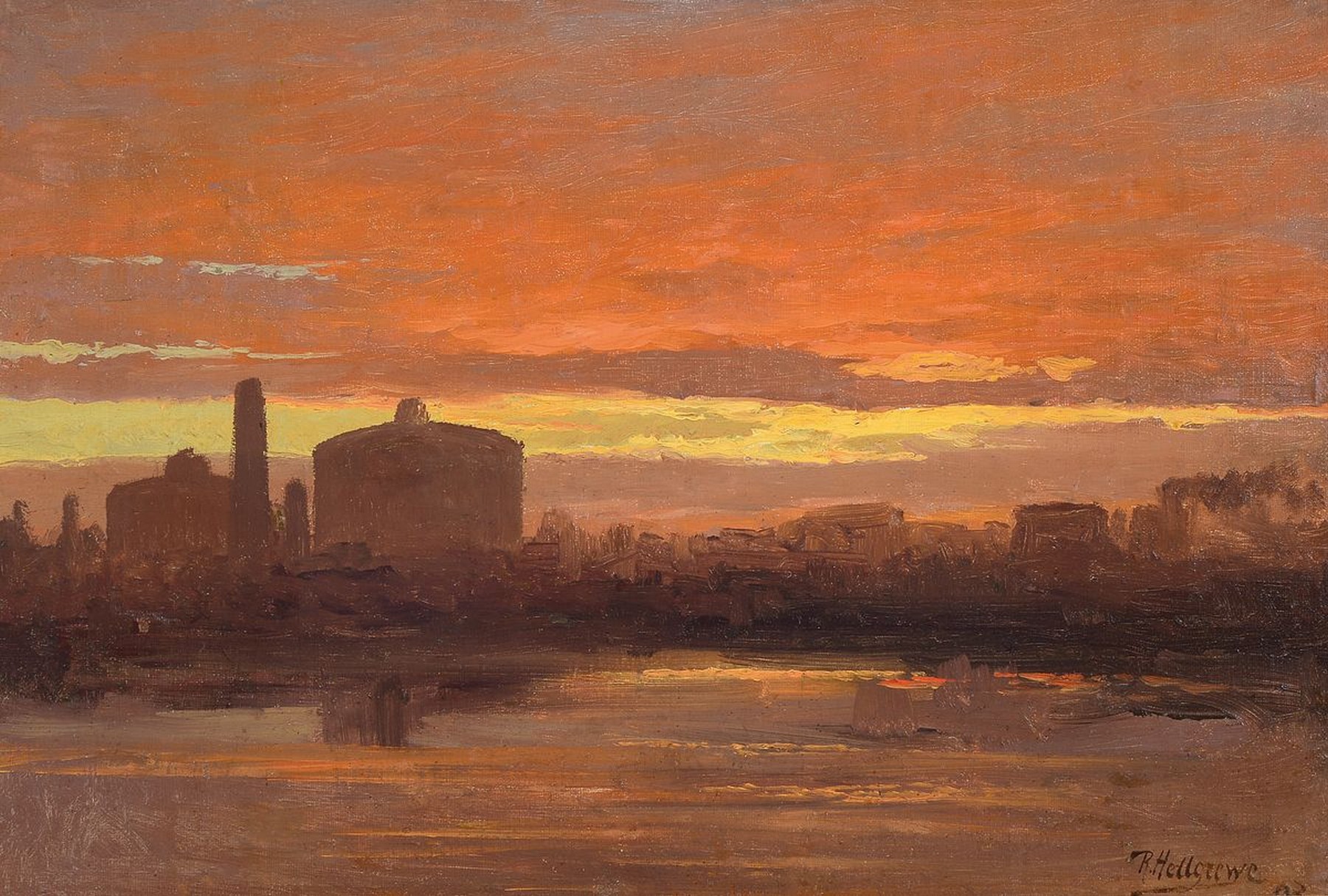 Rudolf Hellgrewe, 1860 Hammerstein-1926 Berlin, Studium an der Akademie Berlin, Illustrator für Reiseliteratur und einer der bekanntesten ...
