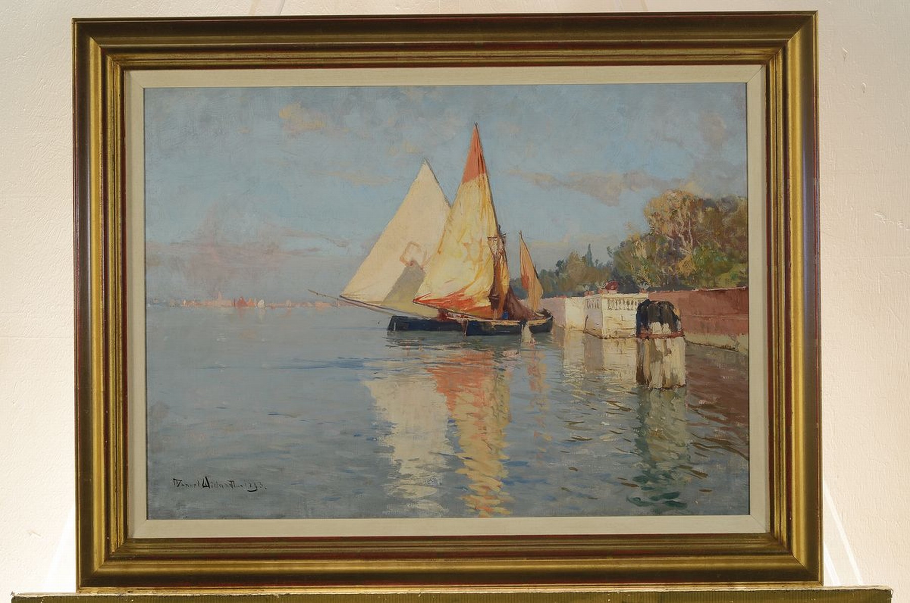 Detail k: Manuel Wielandt, 1863 Löwenstein-1922 München , Studium an den Akademien Stuttgart und Karlsruhe, Mitglied der Wanderer München und der Münchener ...
