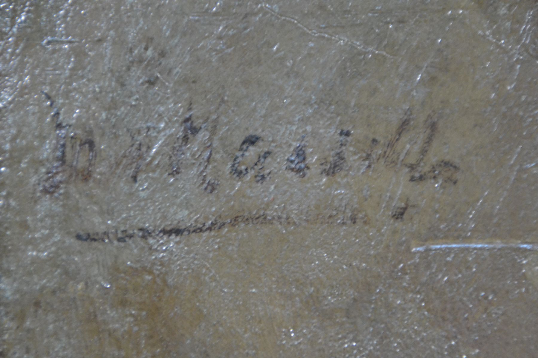 Detail b: Ungedeuteter Künstler um 1900/Anfang 20.Jh., Umkreis Wilhelm Leibl, Kniestück einer distinguierten Dame im fortgeschrittenen Alter, Zeitung lesend ...