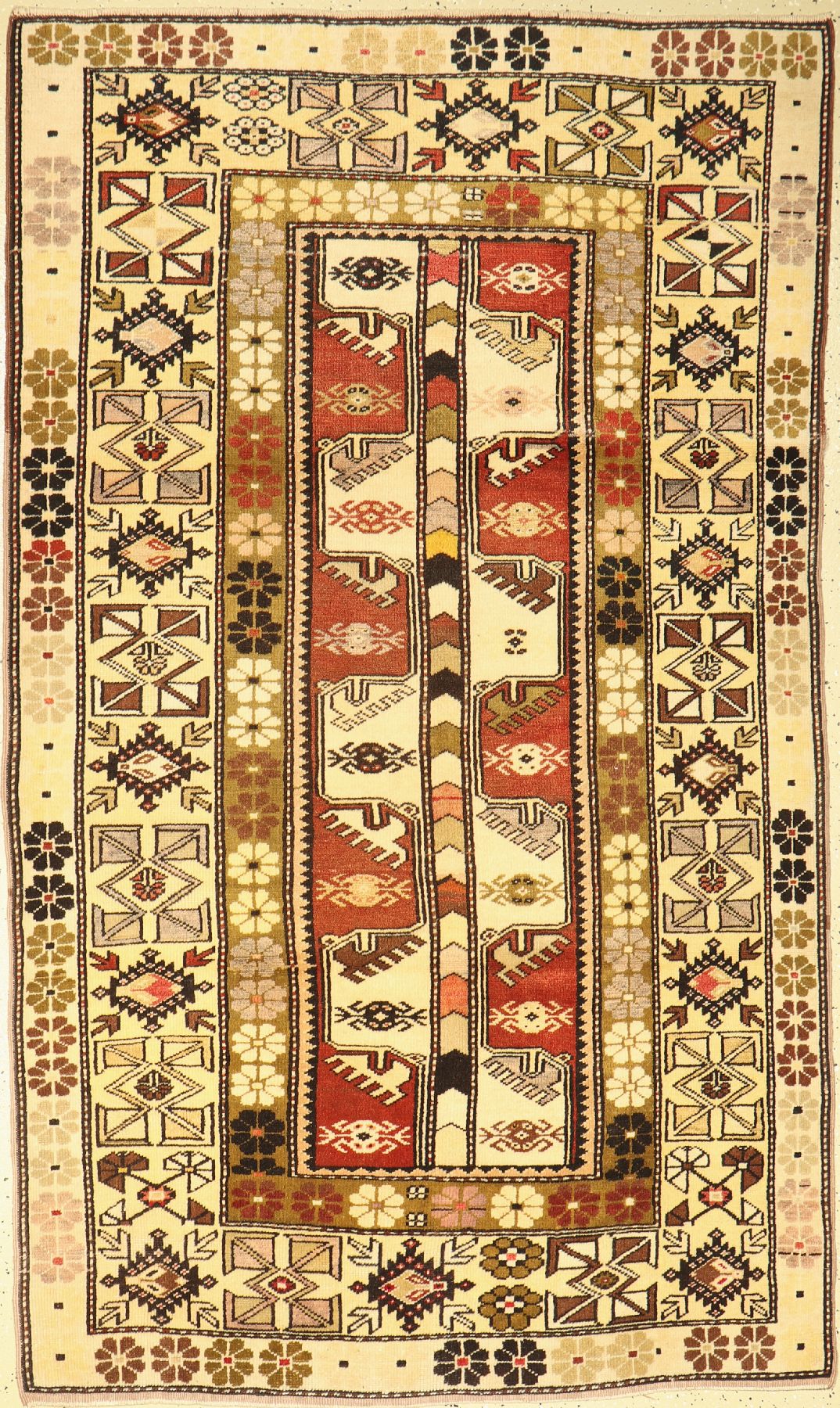 Melas alt, Türkei, um 1960, Wolle auf Wolle, ca. 205 x 124 cm, EHZ: 2-3