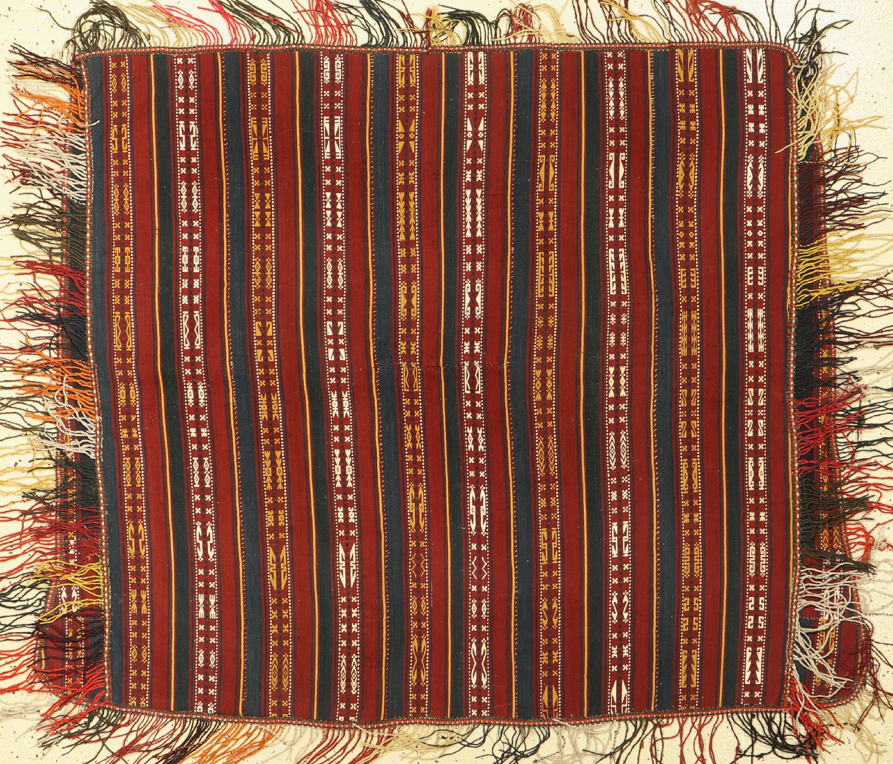 Sattelauflage alt, Turkmenistan, um 1940, Wolle auf Wolle, ca. 140 x 114 cm, EHZ: 2