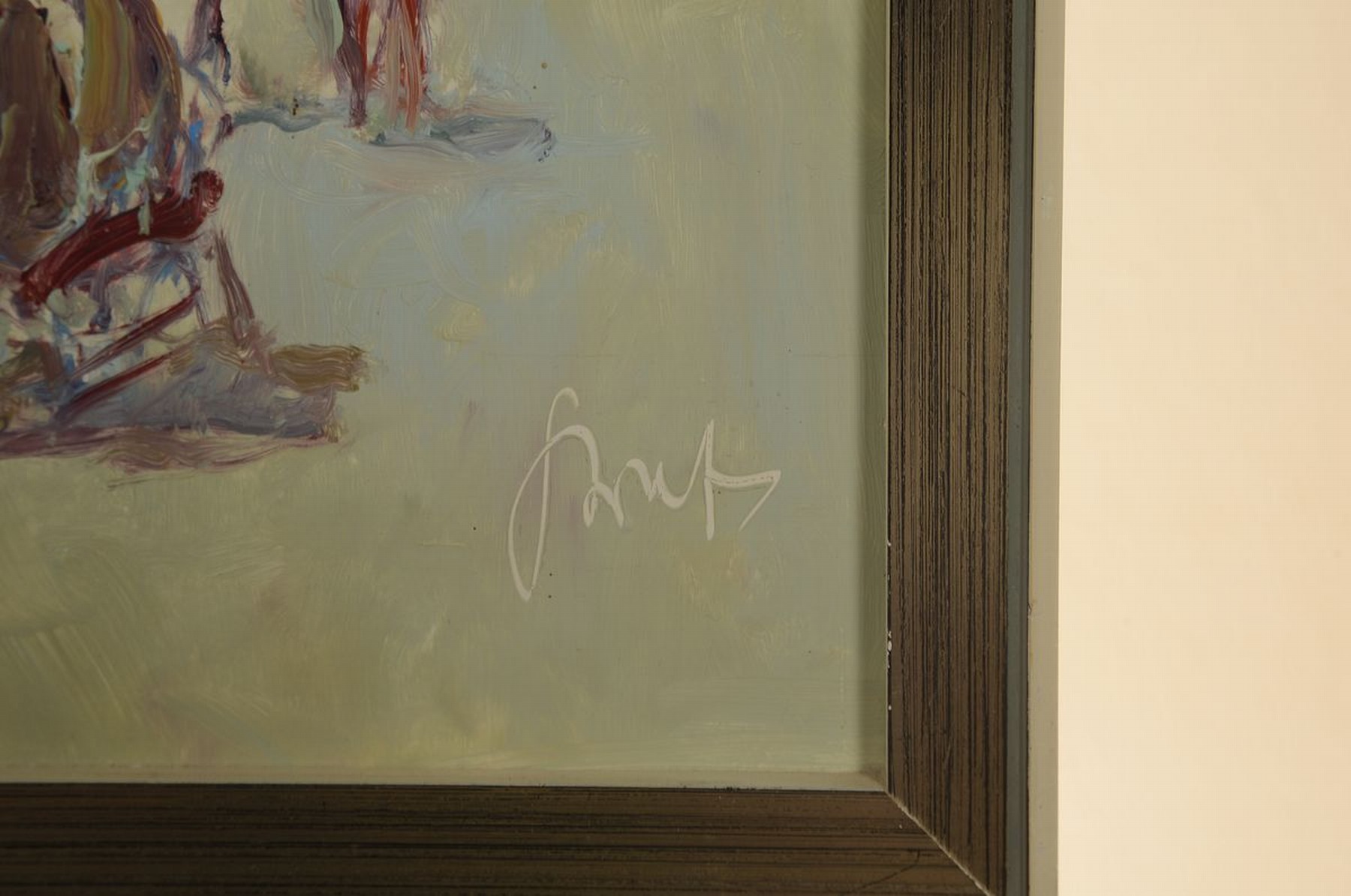 Detail a: Karl Graf, 1902-1986 Speyer, Como-Villa Carotta, Öl/Hartfaser, rechts unten sign., rückseitig betitelt und dat. 1982, ca. 68x85 cm, R. ca. 70x87cm