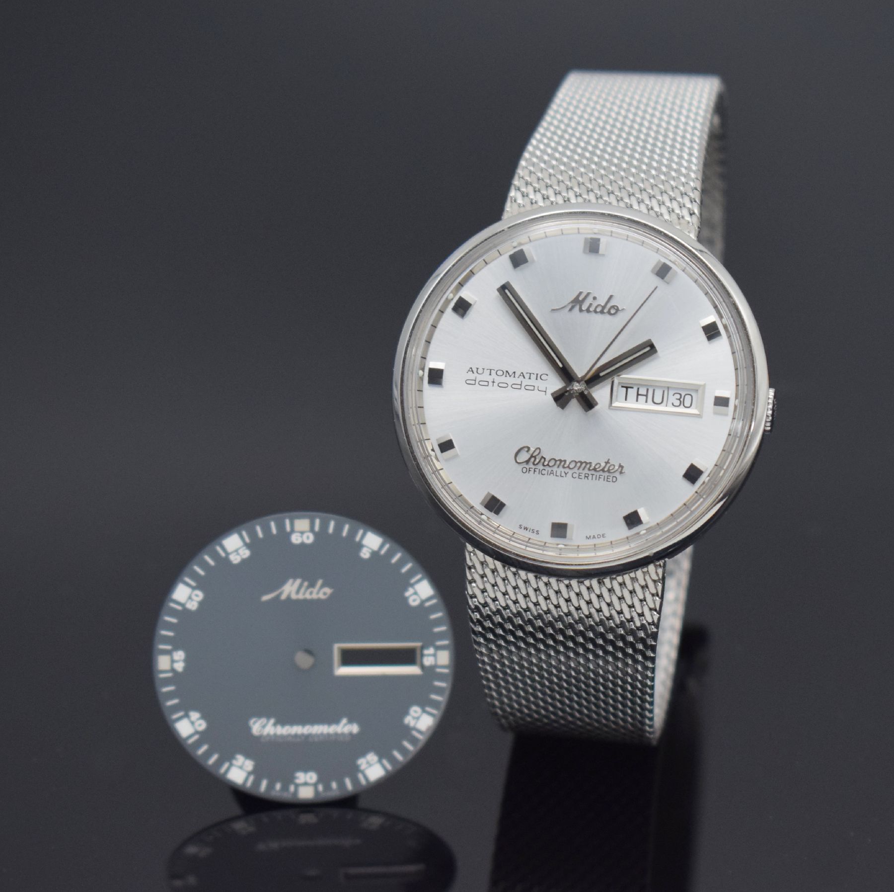 MIDO Chronometer limitierte Herrenarmbanduhr in Stahl, Schweiz um 1999, Automatik, auf 150 Stück limitiertes Sondermodell, Monocoque-Geh., orig. ...