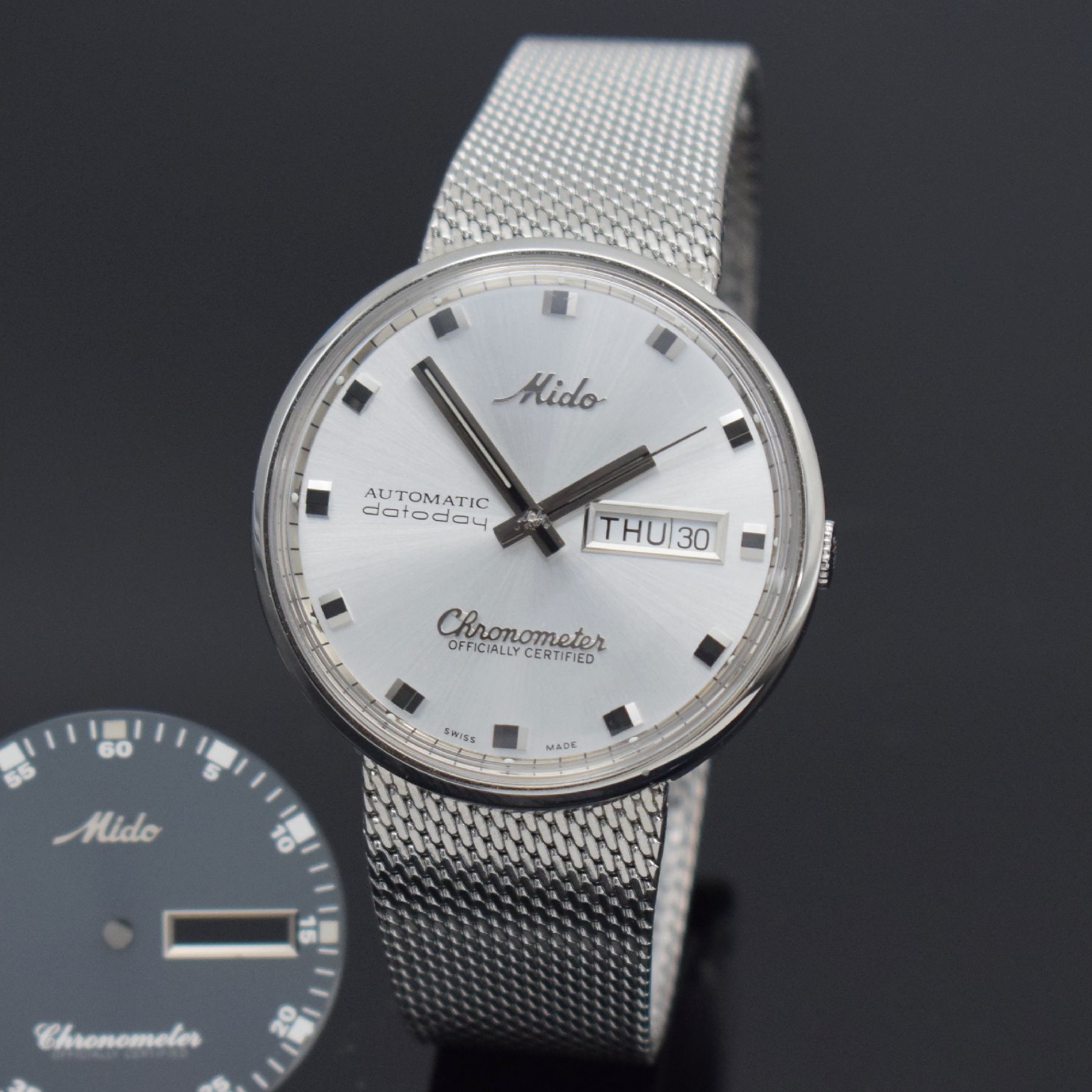 Detail a: MIDO Chronometer limitierte Herrenarmbanduhr in Stahl, Schweiz um 1999, Automatik, auf 150 Stück limitiertes Sondermodell, Monocoque-Geh., orig. ...
