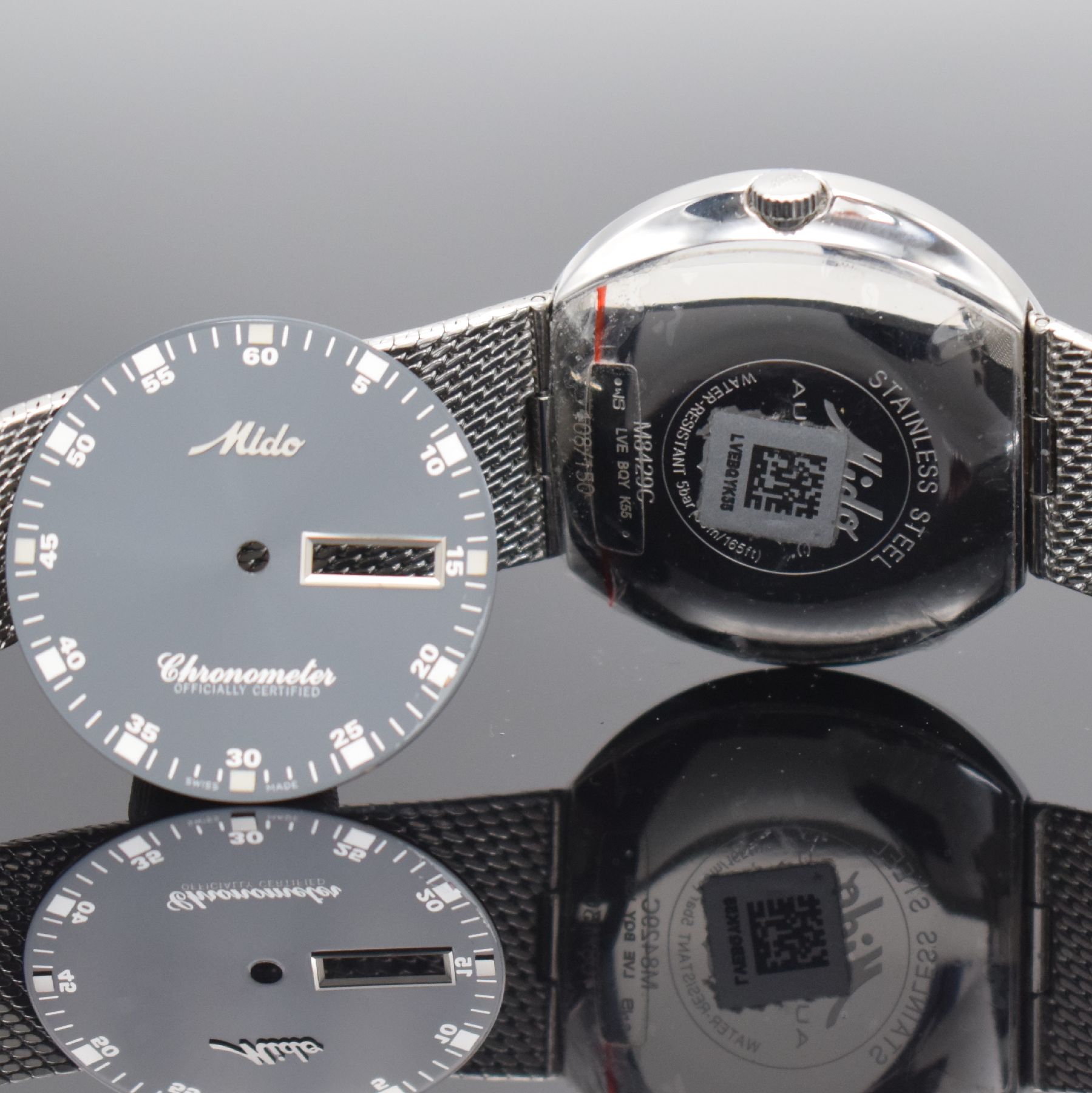 Detail d: MIDO Chronometer limitierte Herrenarmbanduhr in Stahl, Schweiz um 1999, Automatik, auf 150 Stück limitiertes Sondermodell, Monocoque-Geh., orig. ...