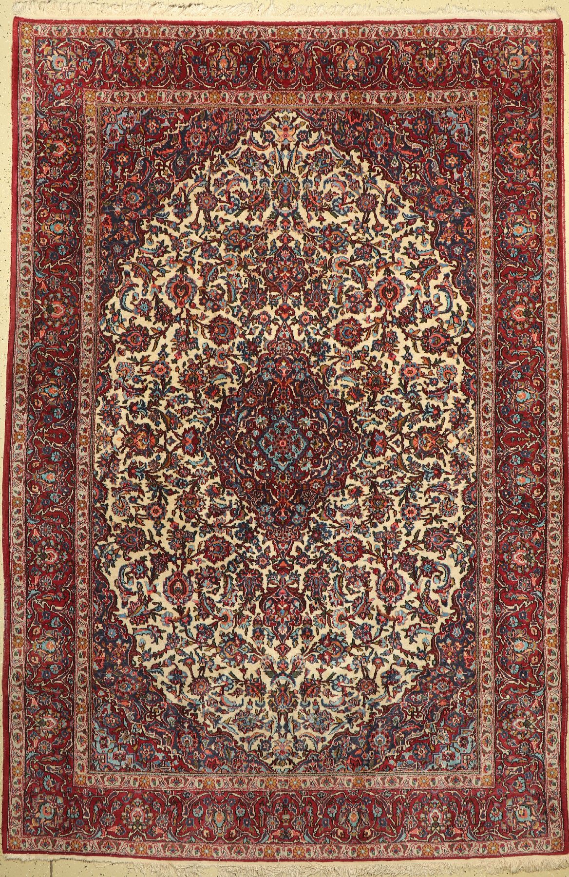 Keschan, Persien, ca. 60 Jahre, Wolle auf Baumwolle, ca. 295 x 200 cm, EHZ: 2-3