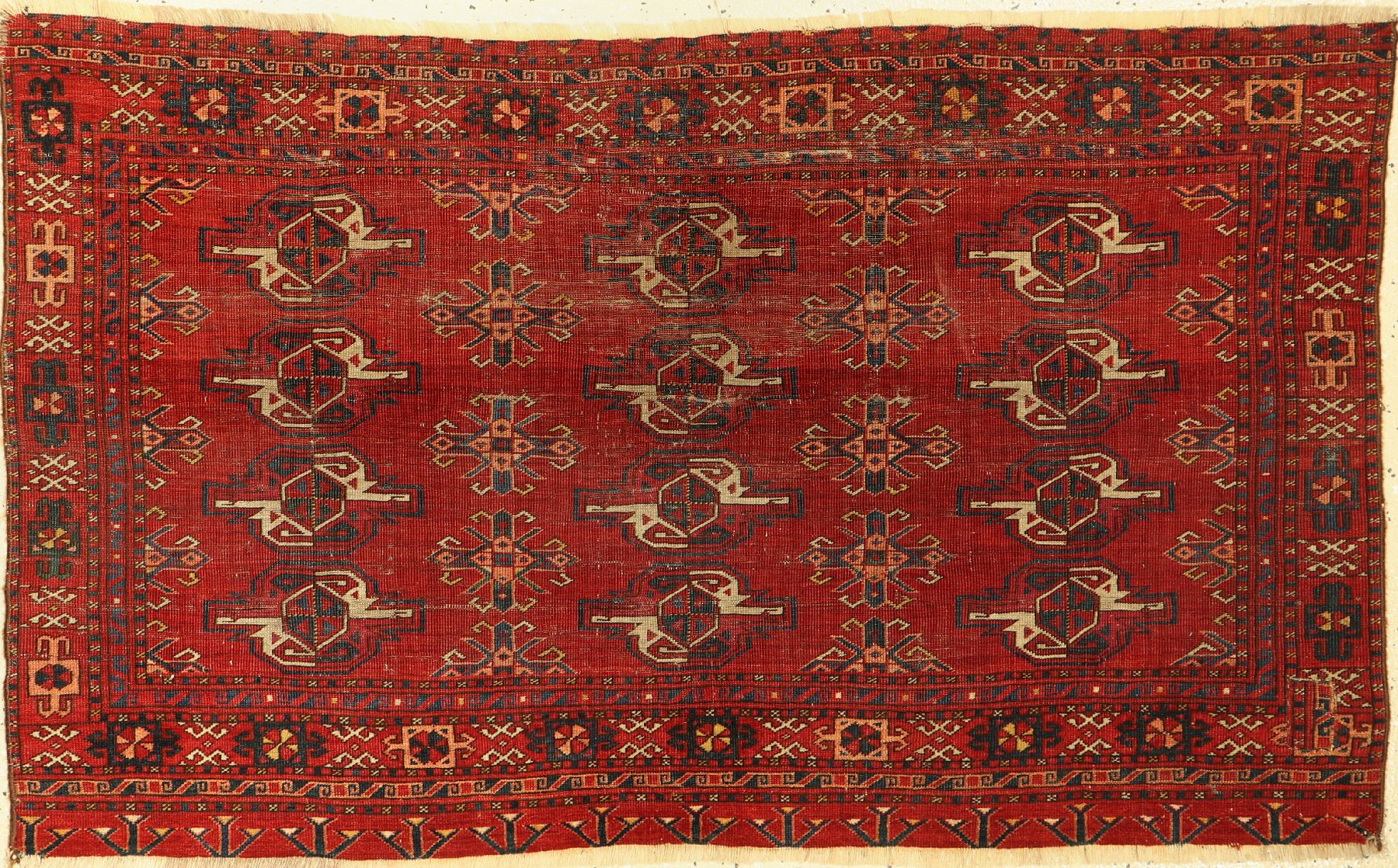 Kisilayak Tschowal antik, Turkmenistan, 19.Jhd, Wolle auf Wolle, ca. 137 x 83 cm, EHZ: 5