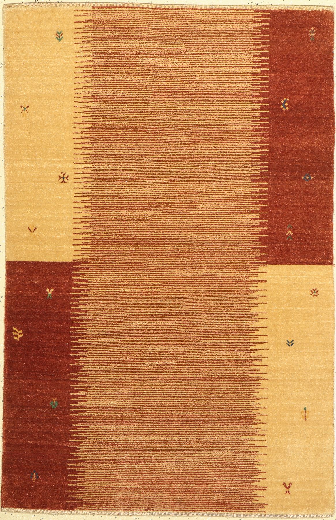 Gabbeh fein Loribaft, Indien, ca. 30 Jahre,Wolle auf Wolle, ca. 155 x 102 cm, EHZ: 2