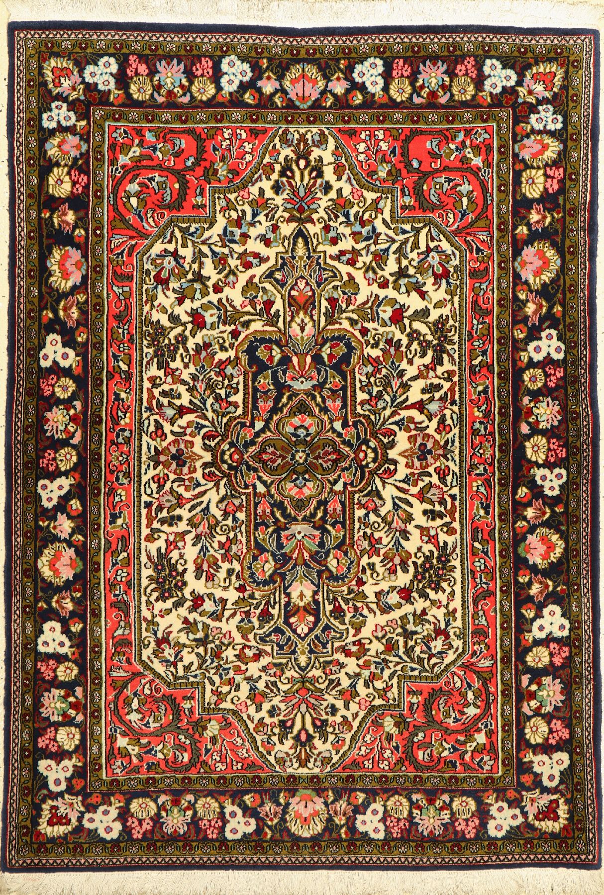Ghom Kork, Persien, ca. 40 Jahre, Korkwolle, ca. 151 x 107 cm, EHZ: 2