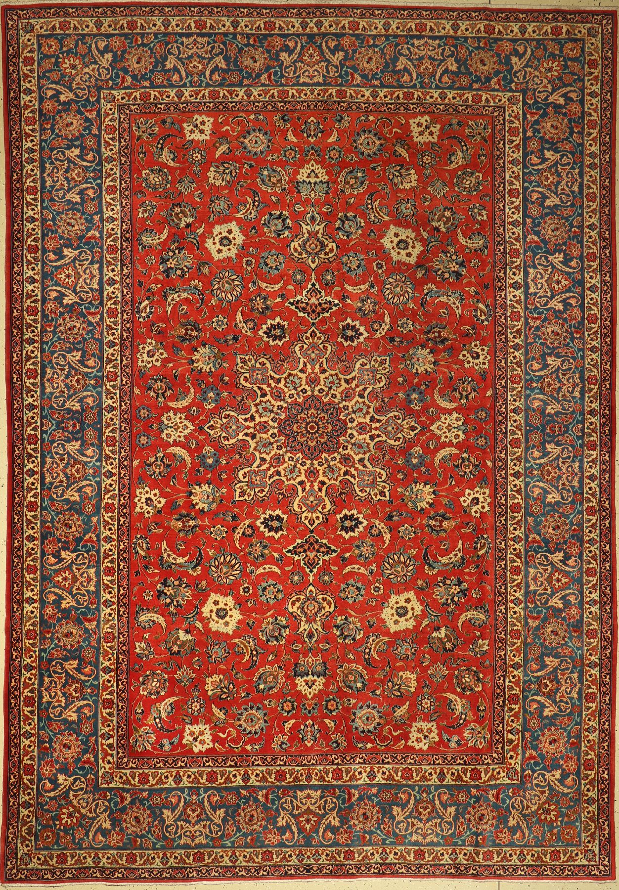 Esfahan fein, Persien, um 1950, Wolle auf Baumwolle, ca. 368 x 255 cm, EHZ: 3