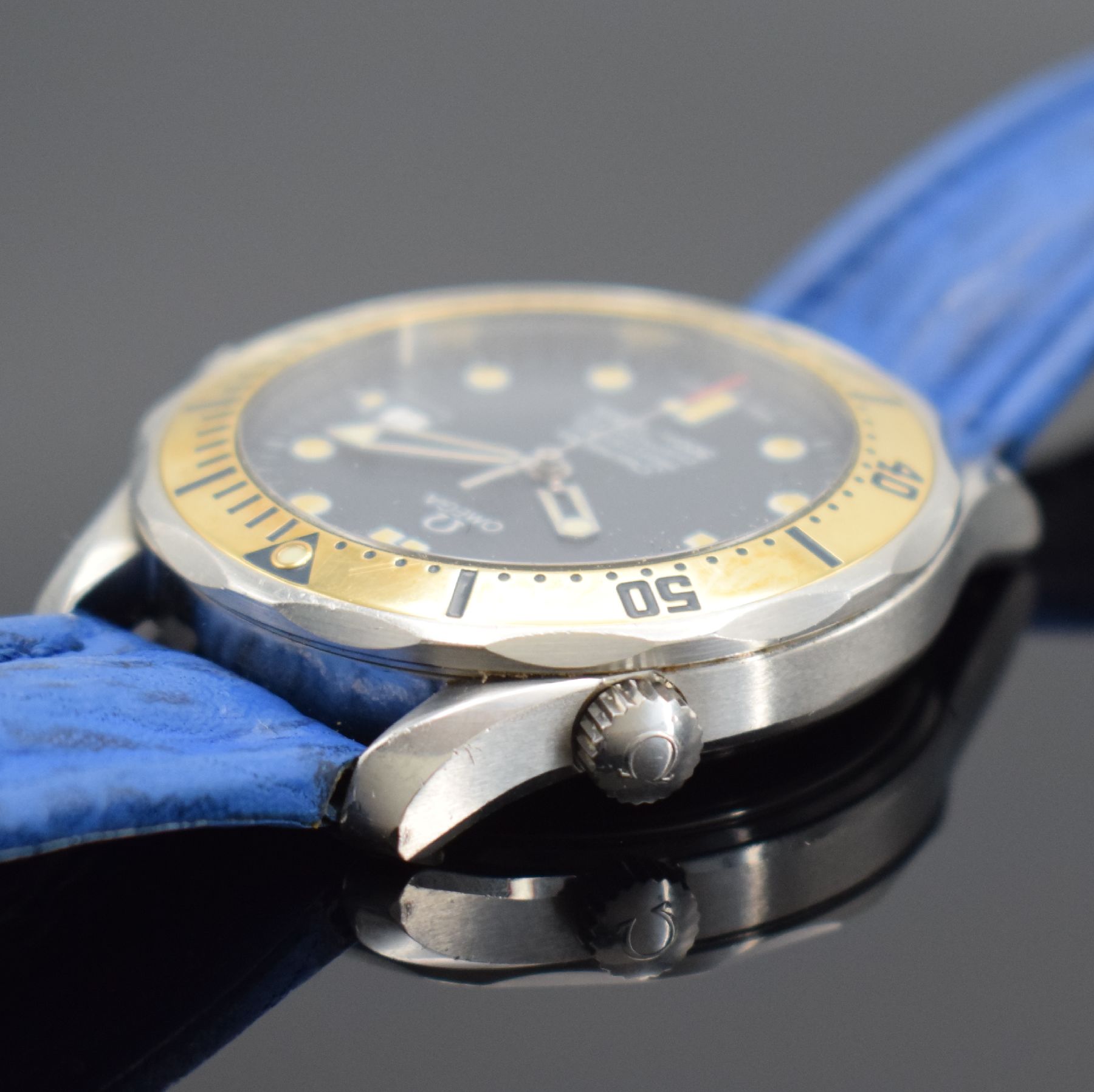 Detail d: OMEGA Seamaster Professional Chronometer 300m/1000ft Herrenarmbanduhr, Schweiz um 1986, Automatik, Ref. 168 1503 / 368 1503, verschr. Edelstahlgeh., ...