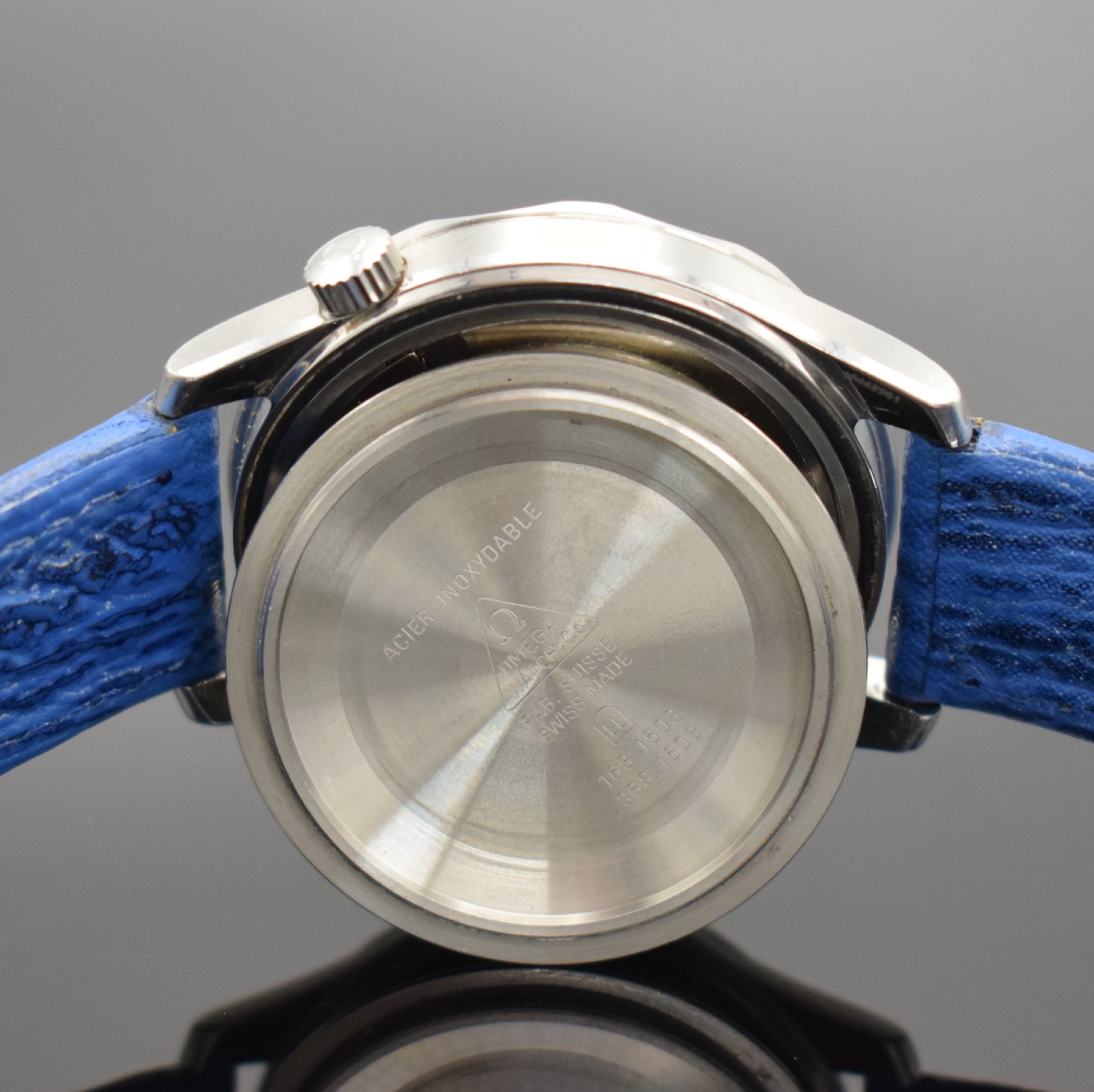 Detail h: OMEGA Seamaster Professional Chronometer 300m/1000ft Herrenarmbanduhr, Schweiz um 1986, Automatik, Ref. 168 1503 / 368 1503, verschr. Edelstahlgeh., ...