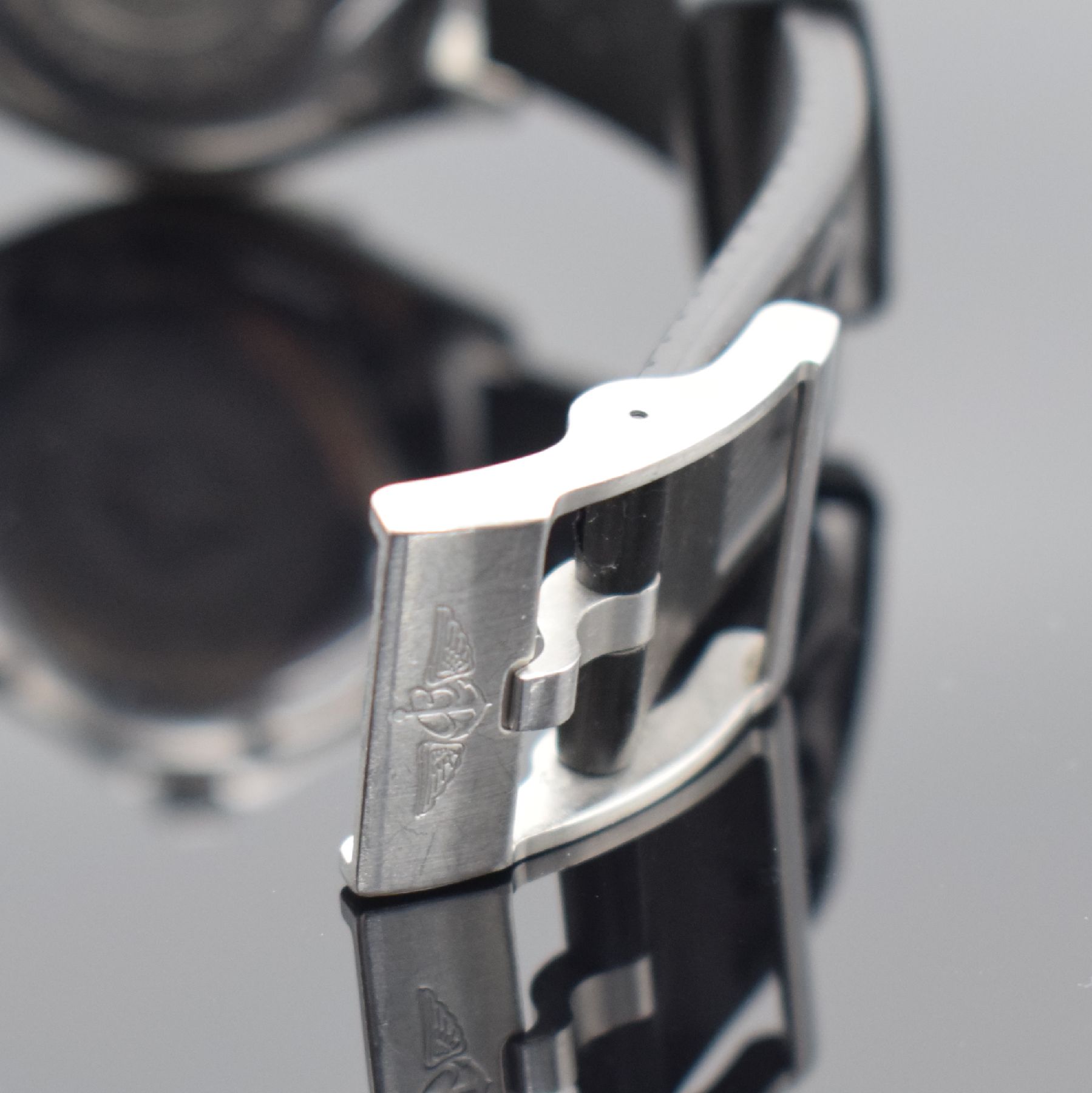 Detail c: BREITLING Colt Ocean Herrenarmbanduhr in Stahl, Schweiz um 2000, Automatik, Ref. A17050, Boden & Krone verschr., orig. Kautschukband m. orig. ...