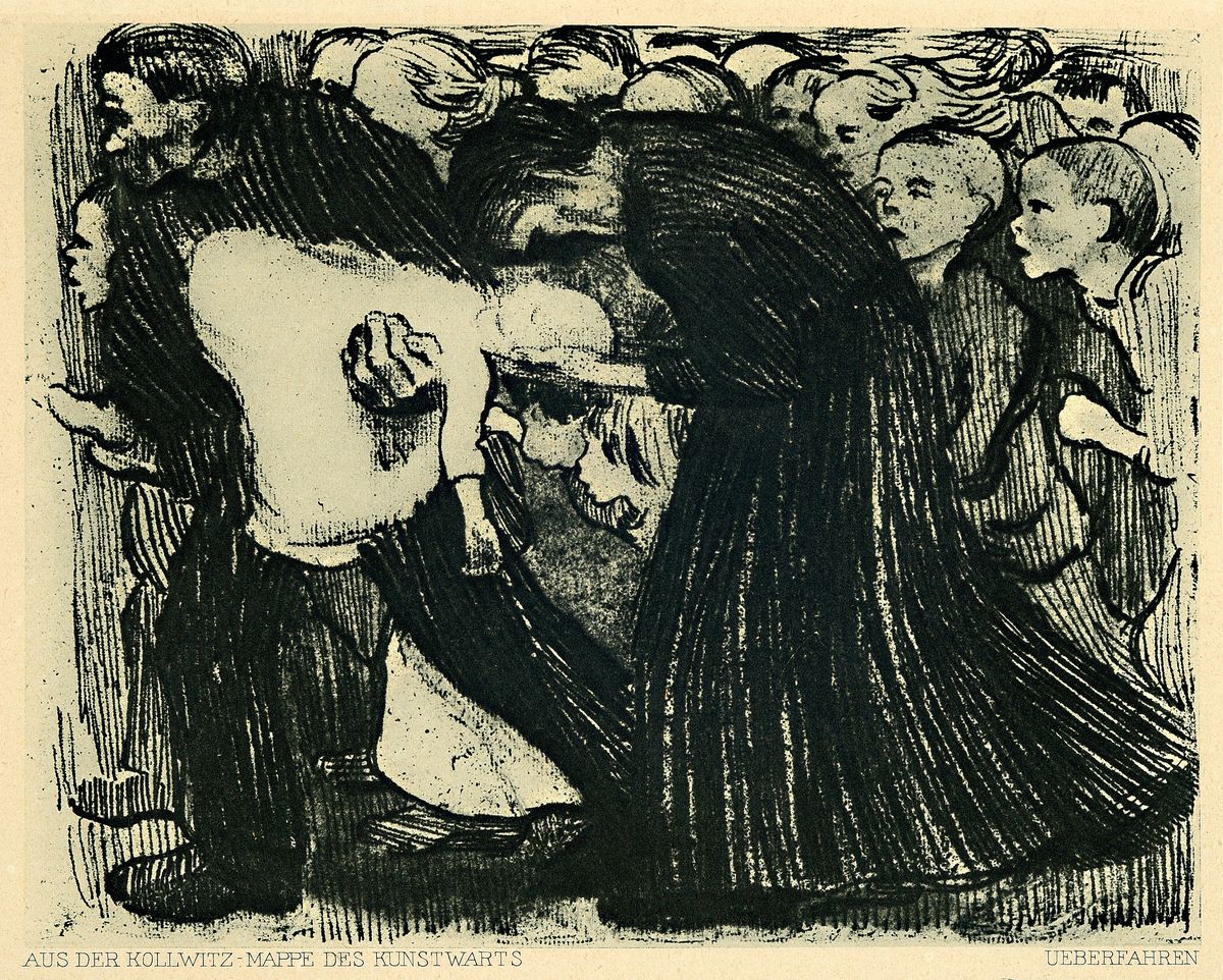 Käthe Kollwitz, 1867 Königsberg - 1945 Moritzburg: Mappe, hrsg. vom Kunstwart, München nach 1911, 13 Druckgrafiken auf Papier, mit Erläuterung, ...