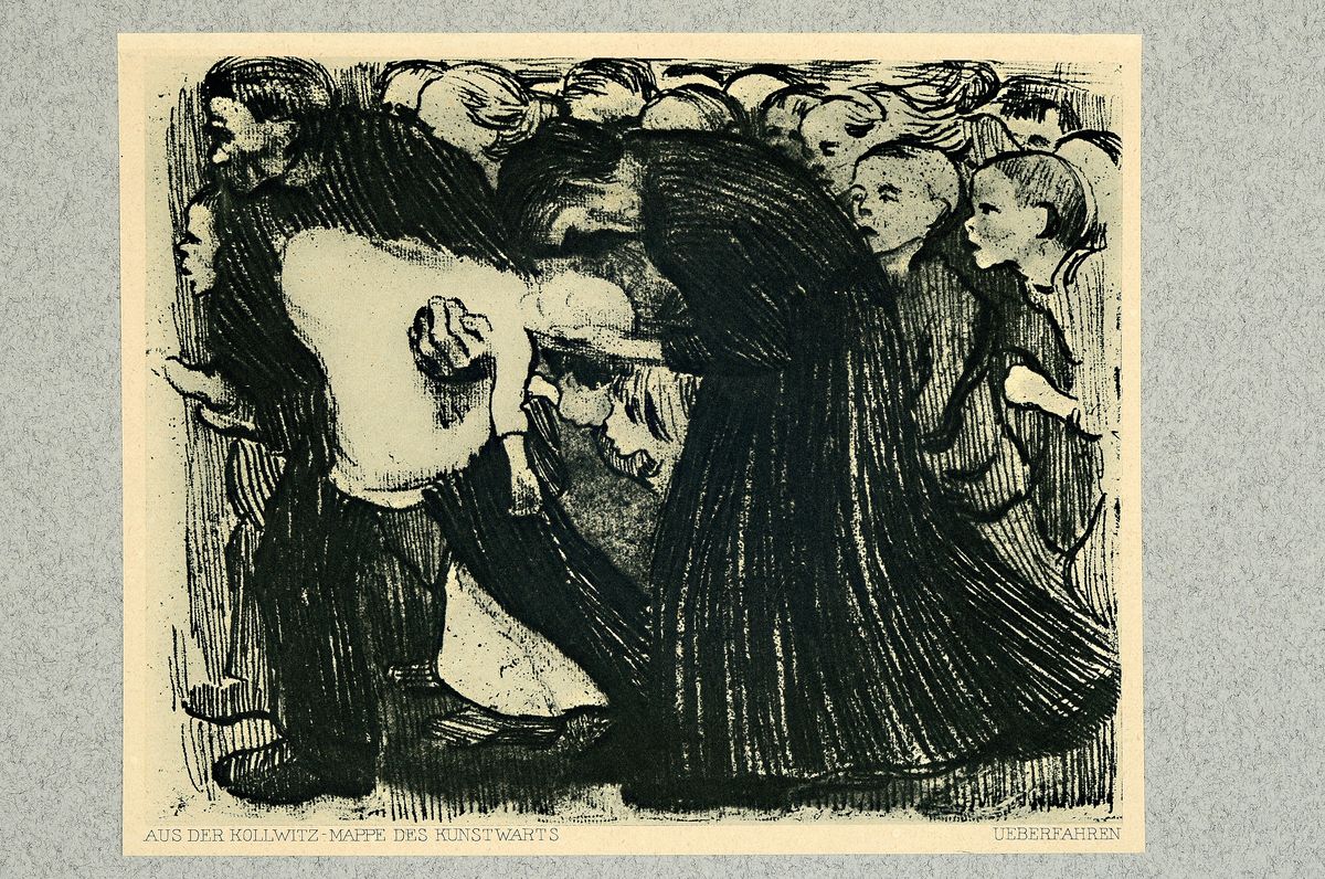 Detail k: Käthe Kollwitz, 1867 Königsberg - 1945 Moritzburg: Mappe, hrsg. vom Kunstwart, München nach 1911, 13 Druckgrafiken auf Papier, mit Erläuterung, ...