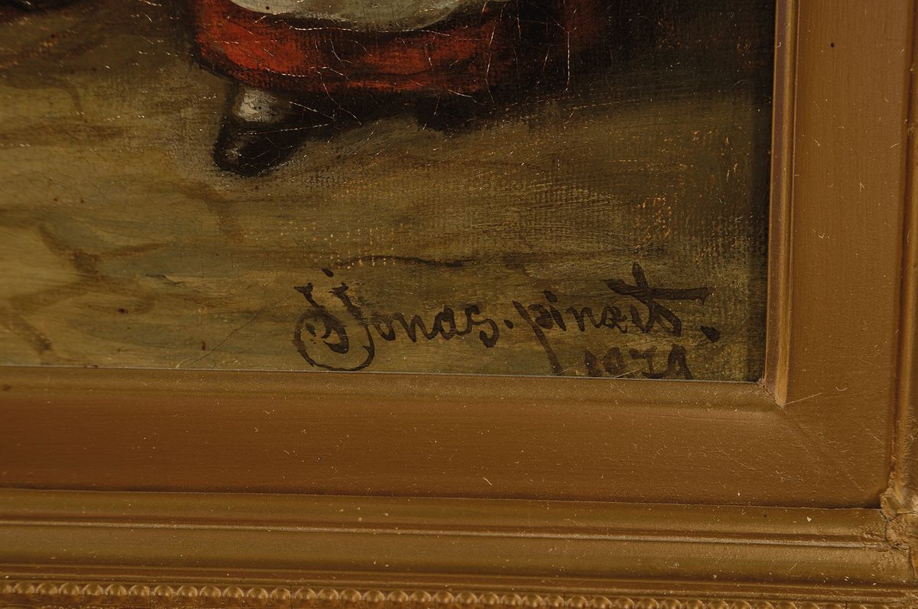 Detail b: Zwei Niederländische Traditionalisten, Ende 19. Jh., Zwei Genreszenen: a. beim Schuhmacher, rechts unten signiert, min. Lwd. -Schaden; b. beim ...