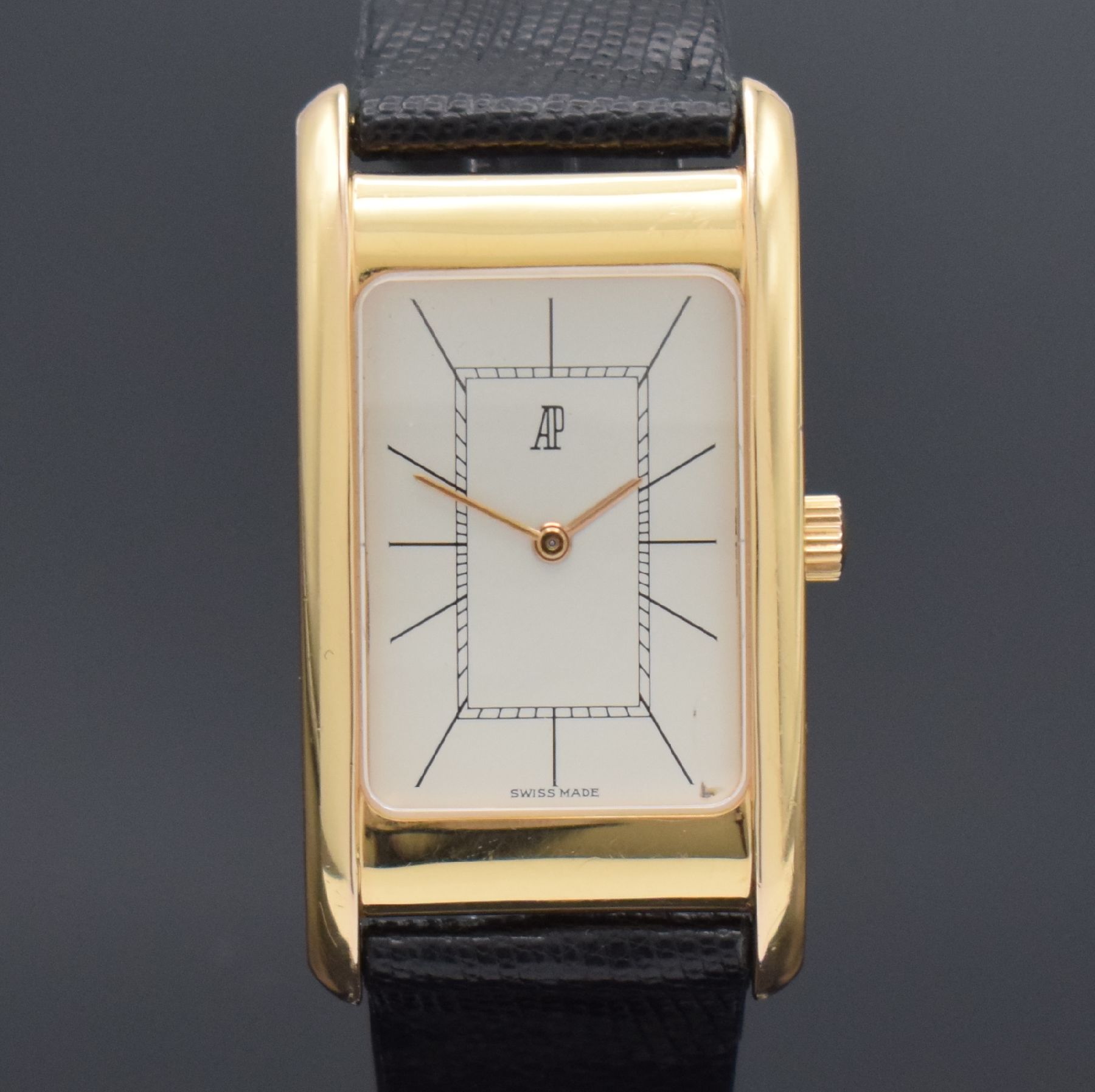Detail a: AUDEMARS PIGUET Armbanduhr in RoséG 750/000, Schweiz um 1995, Handaufzug, Boden aufgedr., neutr. Lederband m. orig. RoséG 750/000 Dornschl., neutr. ...