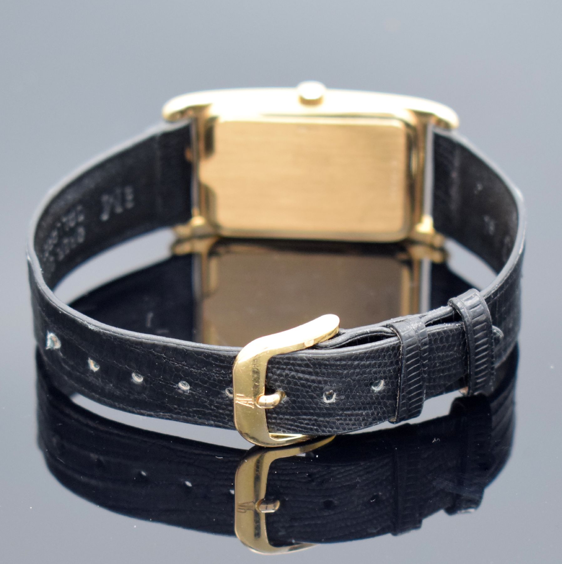 Detail g: AUDEMARS PIGUET Armbanduhr in RoséG 750/000, Schweiz um 1995, Handaufzug, Boden aufgedr., neutr. Lederband m. orig. RoséG 750/000 Dornschl., neutr. ...
