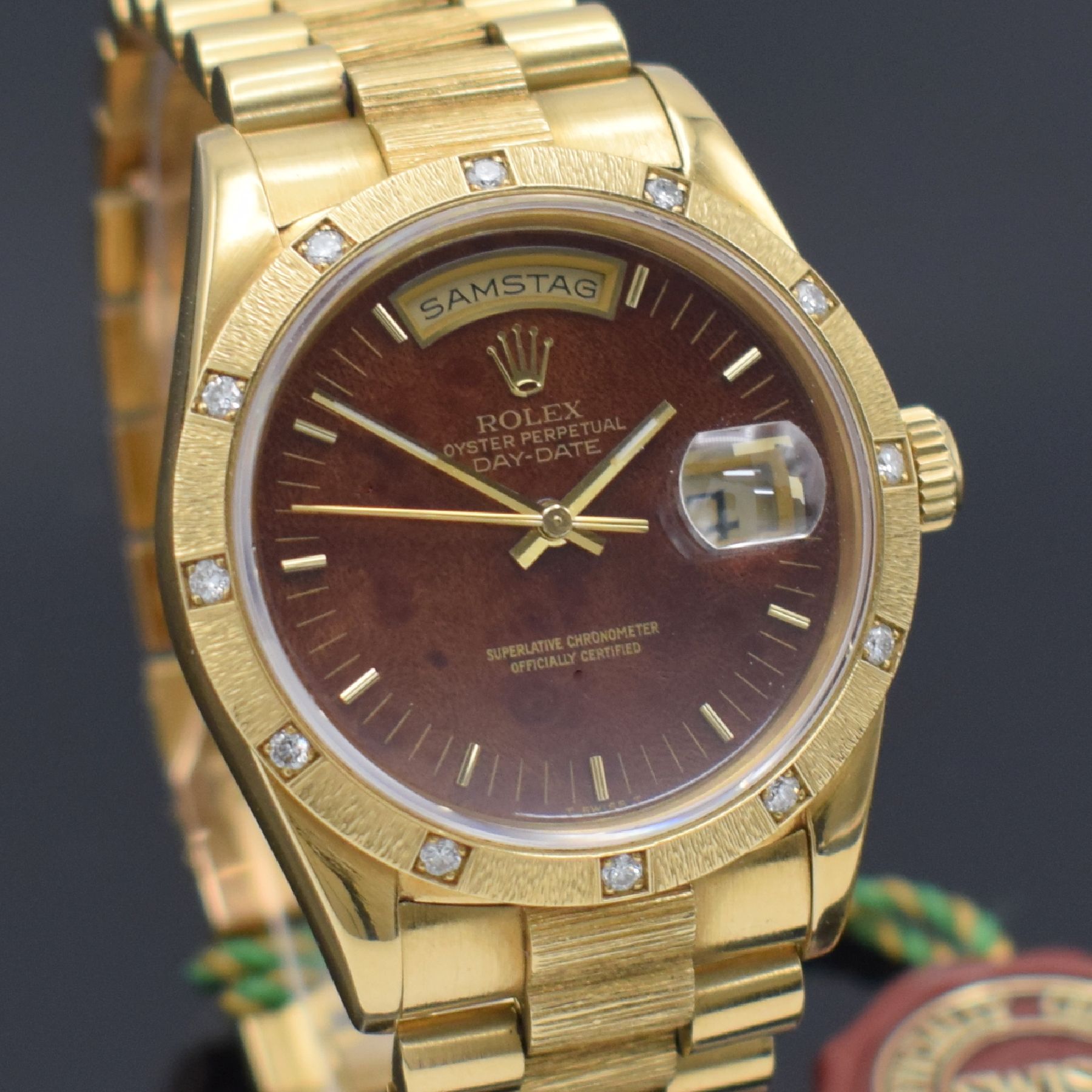 Detail c: ROLEX Oyster Perpetual Day-Date Herrenarmbanduhr in GG 750/000 Referenz 18248, Schweiz um 1990, Automatik, L-Serie, verschr. Oystergehäuse inkl. ...
