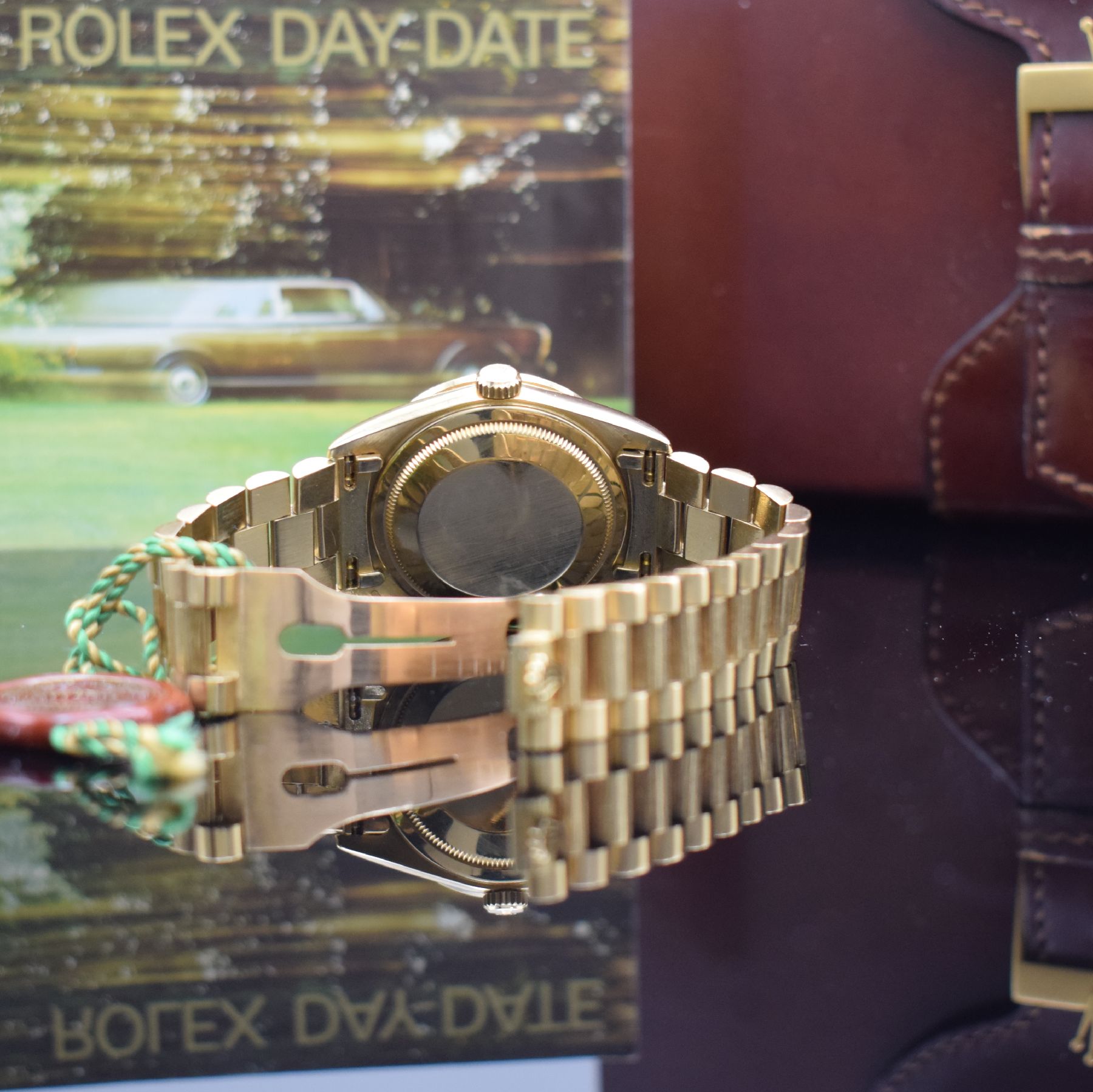 Detail g: ROLEX Oyster Perpetual Day-Date Herrenarmbanduhr in GG 750/000 Referenz 18248, Schweiz um 1990, Automatik, L-Serie, verschr. Oystergehäuse inkl. ...