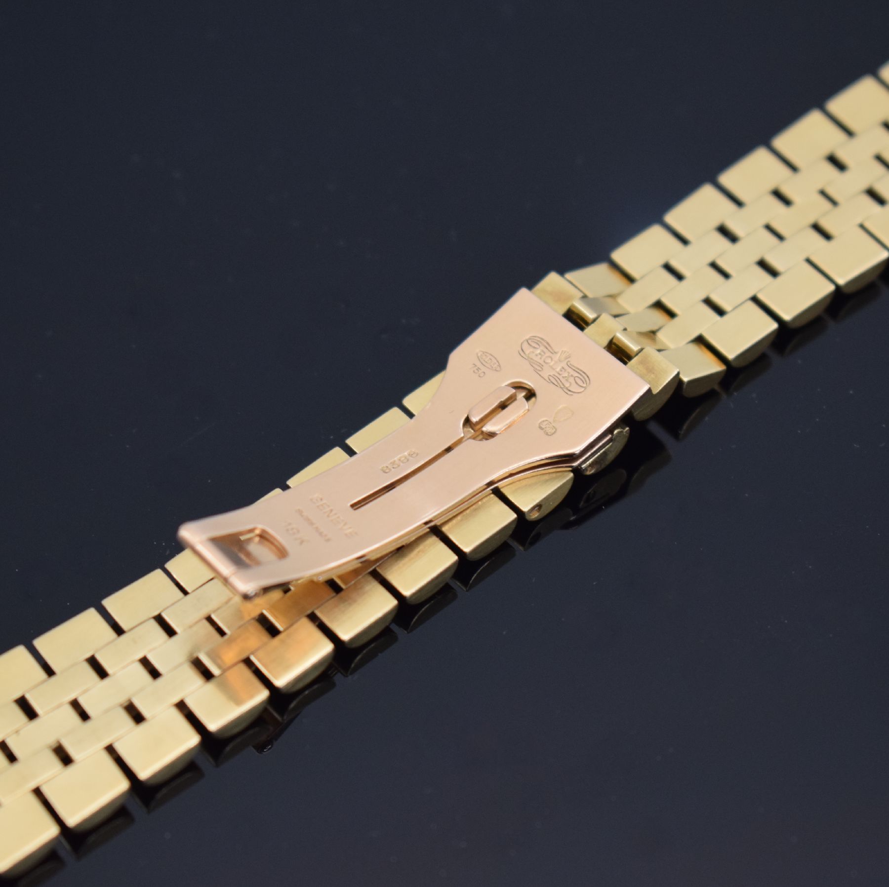 Detail a: ROLEX Jubileeband in GG 750/000 Referenz 8386 mit Endlinks 49, passend z. B. für Ref. 1601, 1608, 1625, 16018, 16008, 16238, 16208, 1803, 18038 oder ...