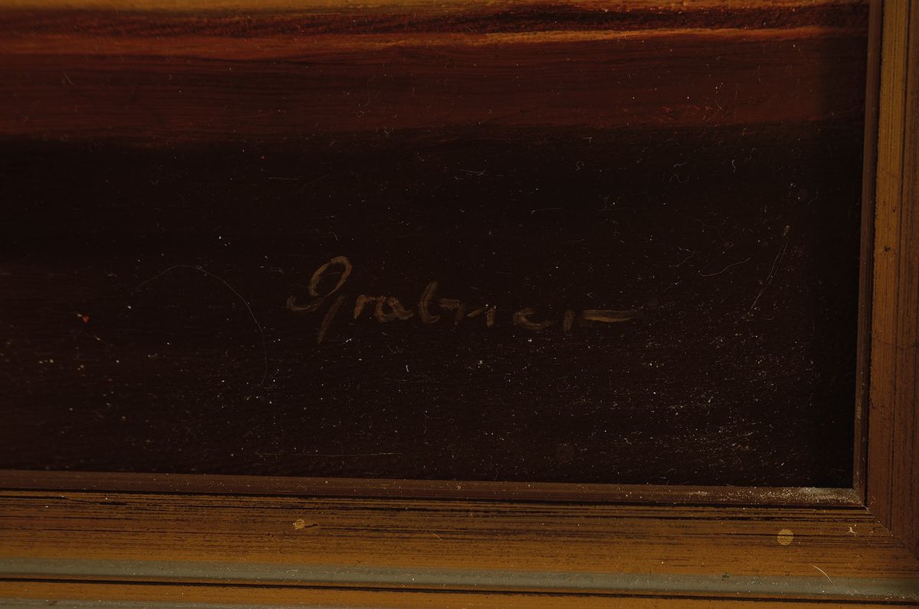 Detail c: 2 Werke Manfred Grabners, 20.Jh., a. Kopie nach Rembrandts "Mann mit dem Goldhelm"; b. Blumenstillleben, je signiert, Öl/Lwd, Rahmen,ca. ...