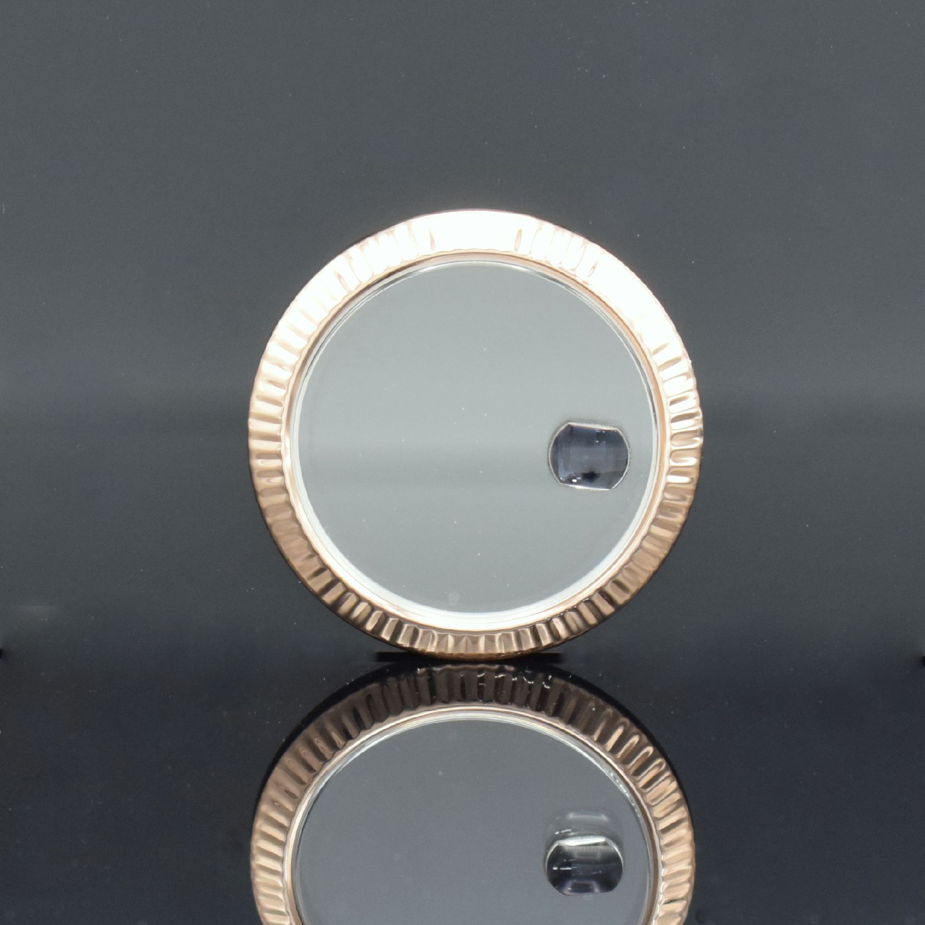 ROLEX Day-Date II Roségold 750/000 Lünette & Saphirlupenglas für Referenz 218235, D. ca. 40 mm, Gewicht ohne Glas ca. 12g