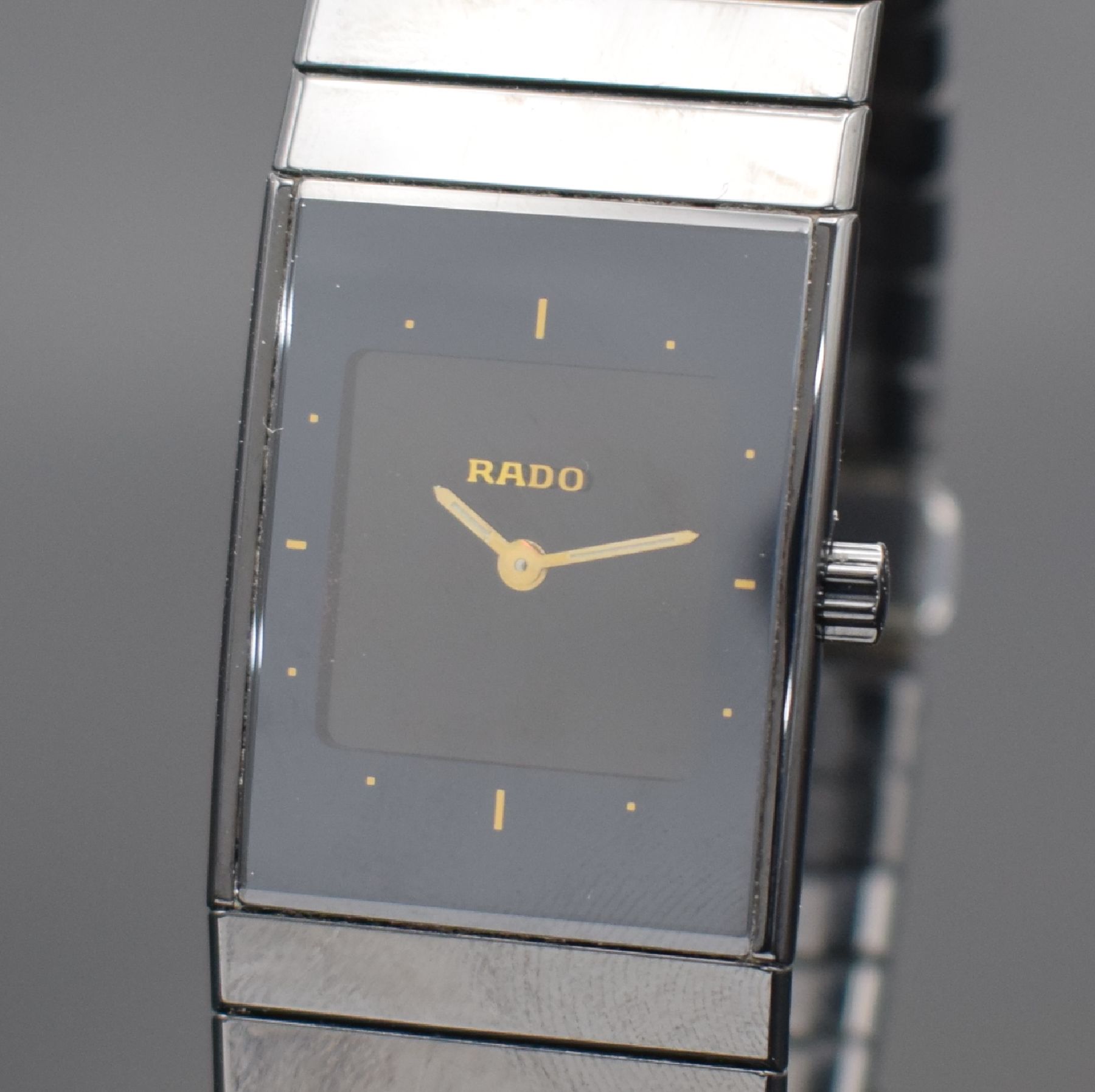 Detail a: RADO Diastar Herrenarmbanduhr mit Multifunktionsanzeige, Schweiz um 2008, quarz, Keramikgeh. mit aufges. Saphirgl., 4-fach verschr. Edelstahlboden, ...