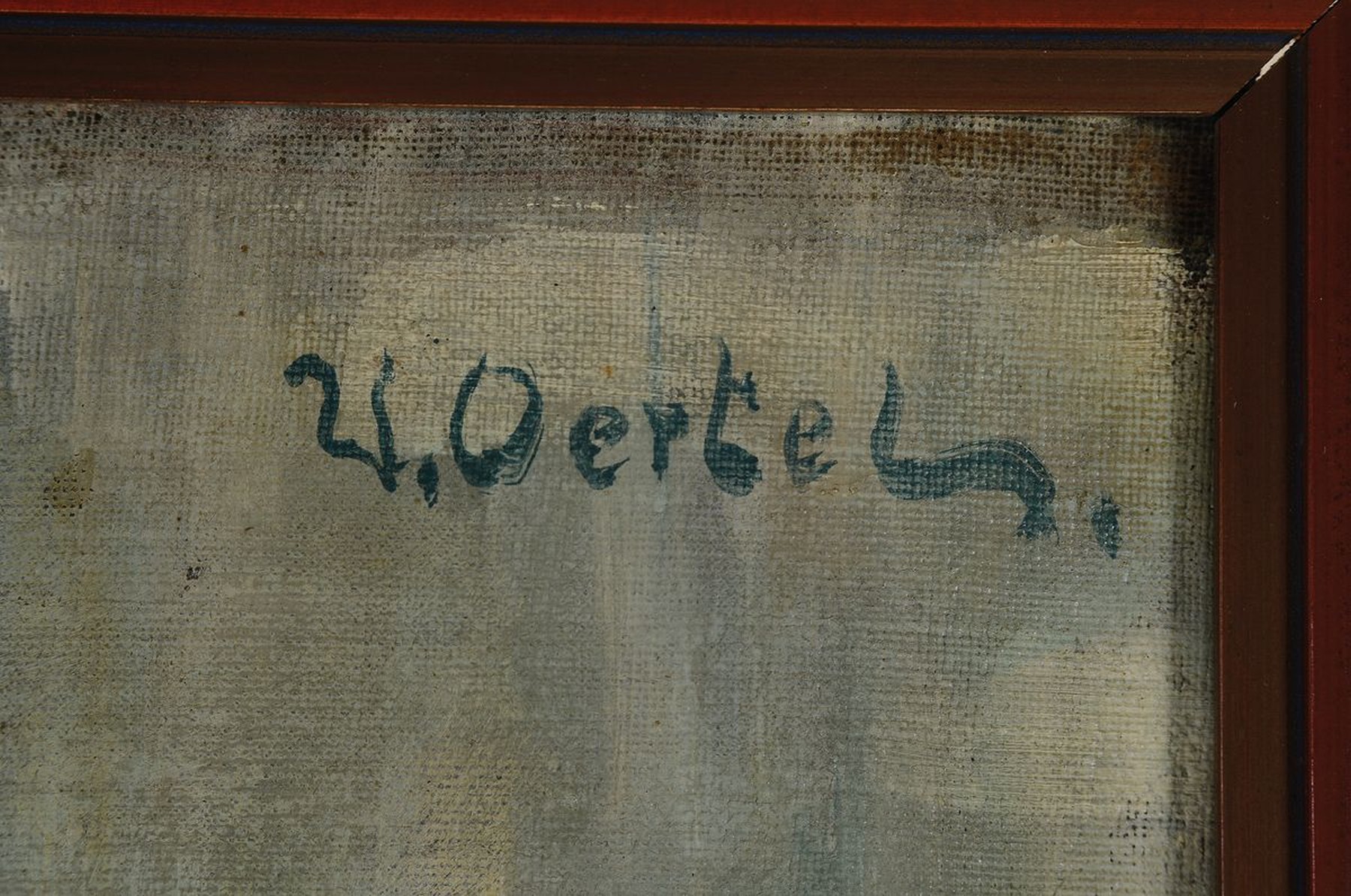 Detail b: Wilhelm Oertel, 1870 Frankfurt a.M. - 1933 Mannheim, Porträt- und Landschaftsmaler, Mitglied der Münchener Secession, hier: zwei Porträts wohl des ...
