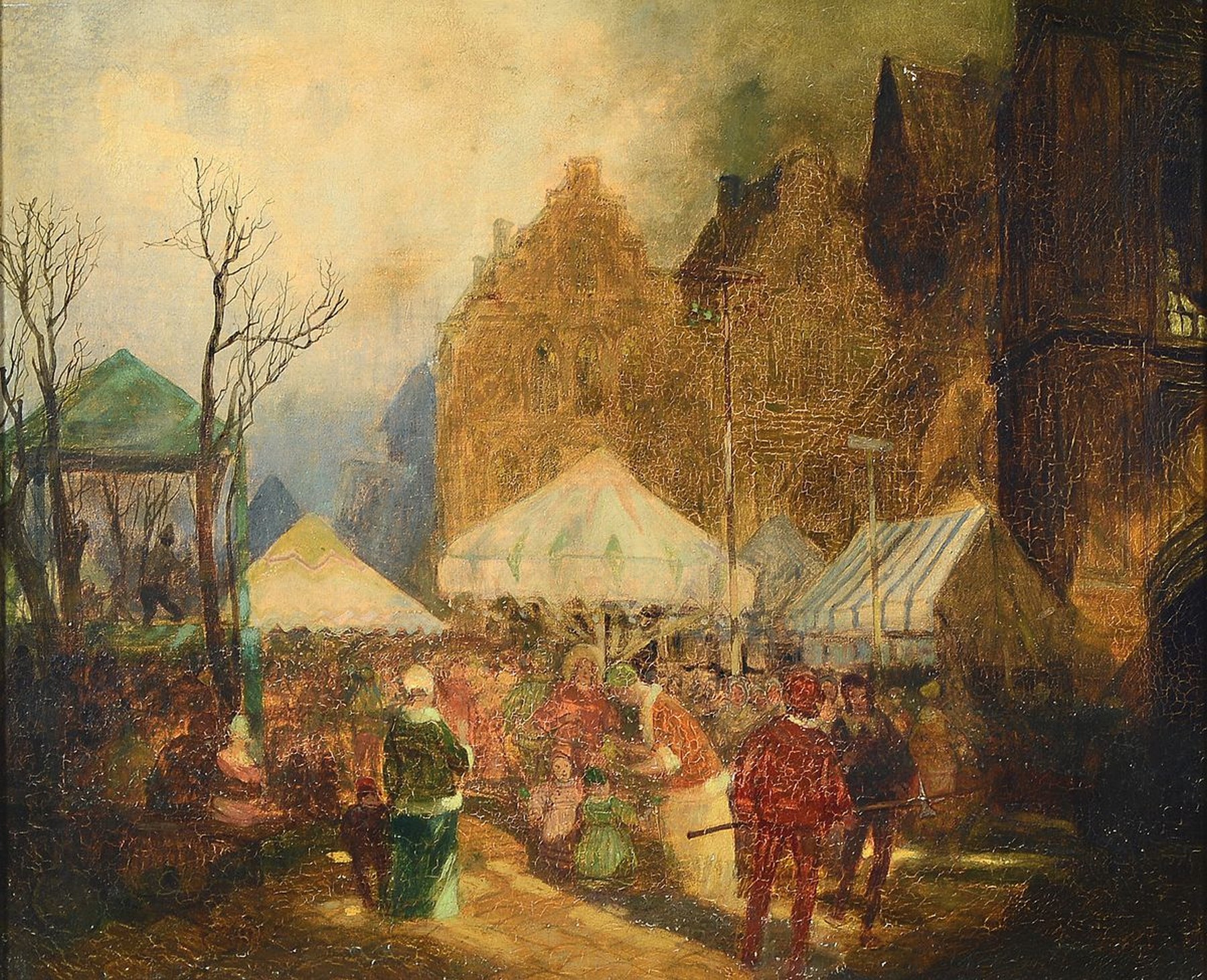 Carl Duxa, 1871 - 1937 Wien, Studium an der Akademie Wien unter Trenkwald, Aufenthalte in Holland u. Norddeutschland, hier: folkloristisches ...