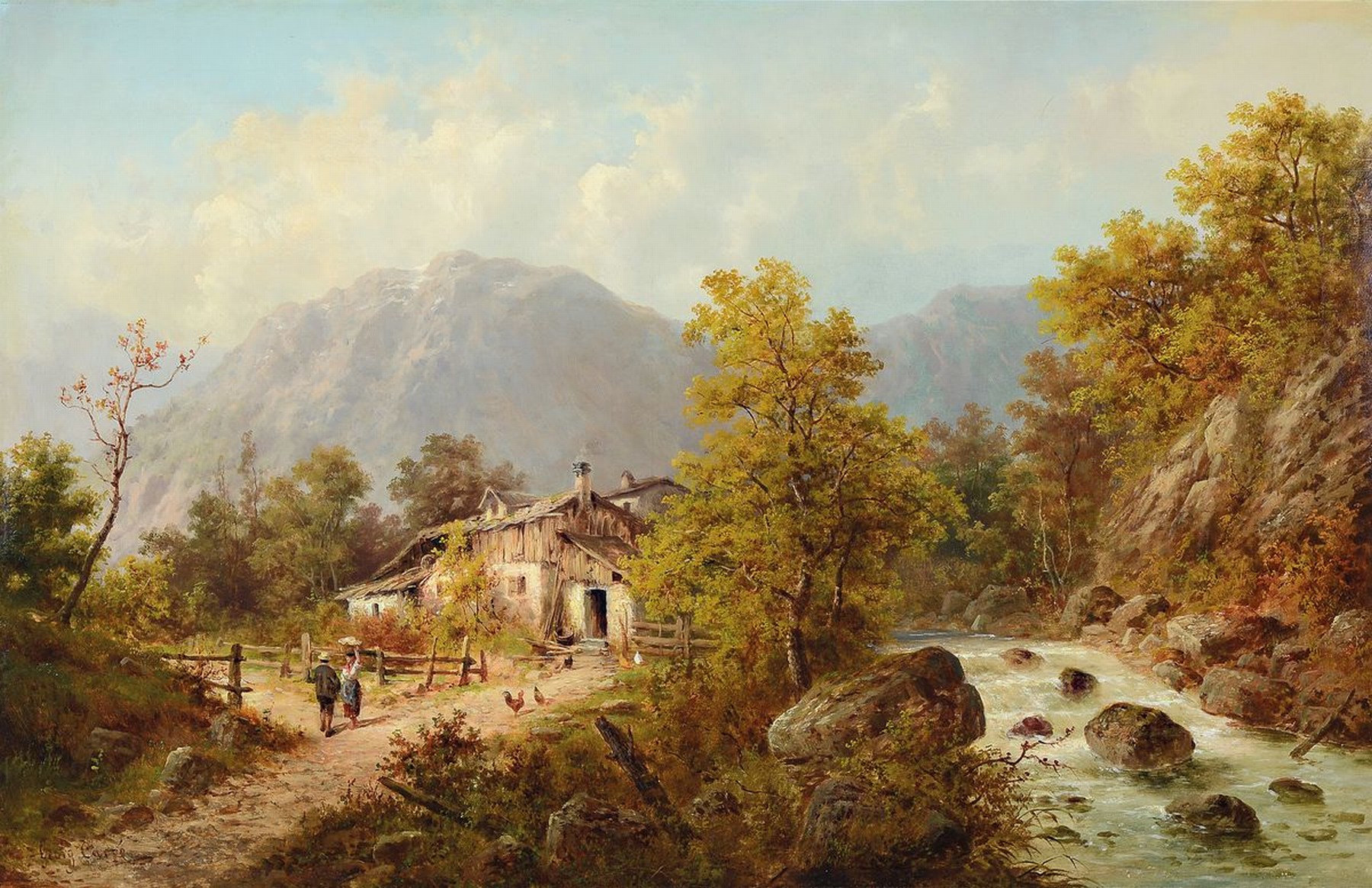 Georg Carre, Pseudonym des Karl Julius Rose, 1828 Königsbrück/Dresden - 1911 München, Studium an der Akademie Dresden bei Christian Gottlob ...
