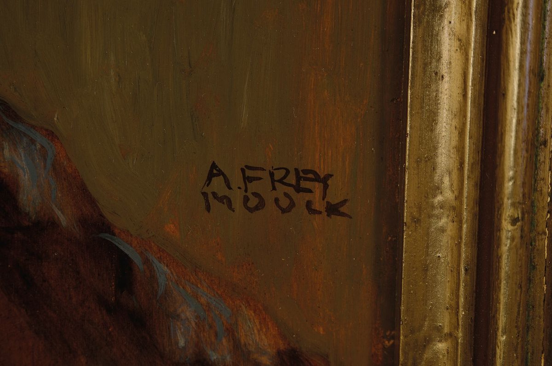 Detail a: Adolf Frey-Moock, 1881 Jona/St.Gallen - 1954 Steinbrunn/Thurgau, Lehre zum sakralen Freskomaler, Studium an der Akademie München, Assistent von ...